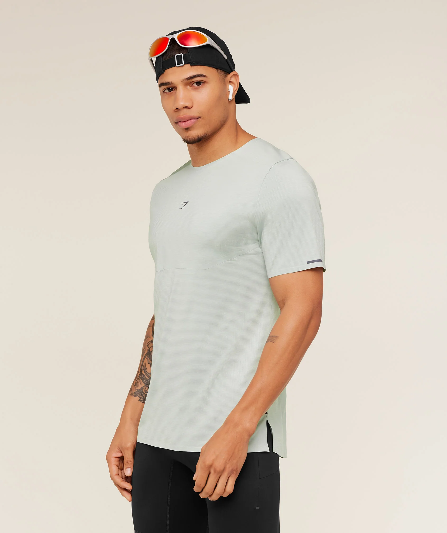Gymshark Running Elite T-Shirt - Morning Blue - Image 3
