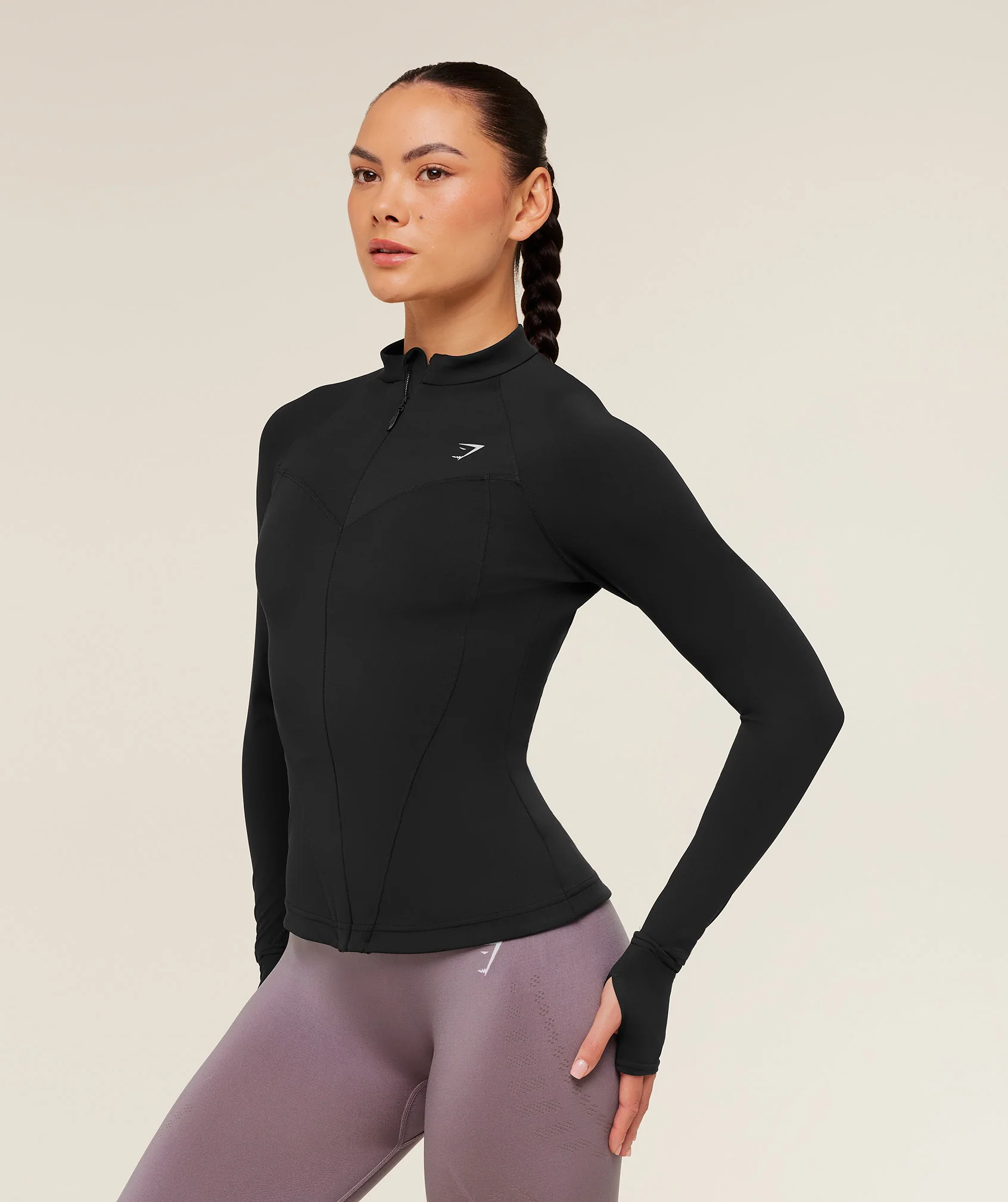 Gymshark Running Full Zip Jacket - Black - Image 3