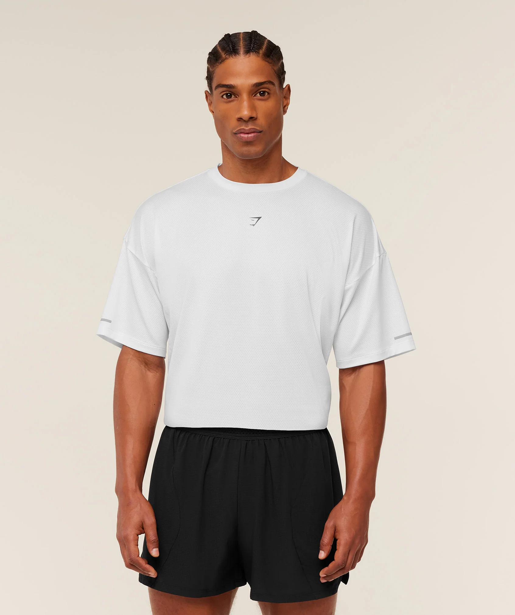 Gymshark Running Graphic T-Shirt - GS White - Image 2