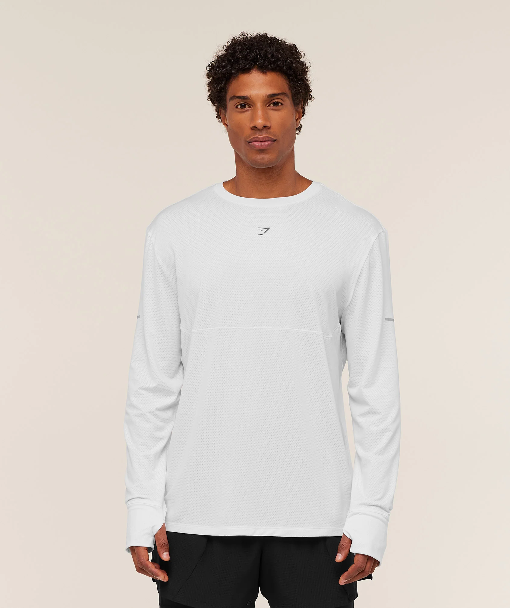 Gymshark Running Long Sleeve T-Shirt - White - Image 5
