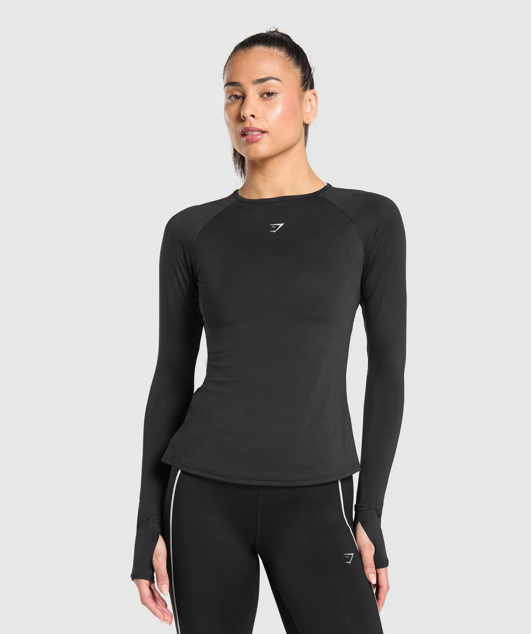 Gymshark Running Sleeve Top - Black