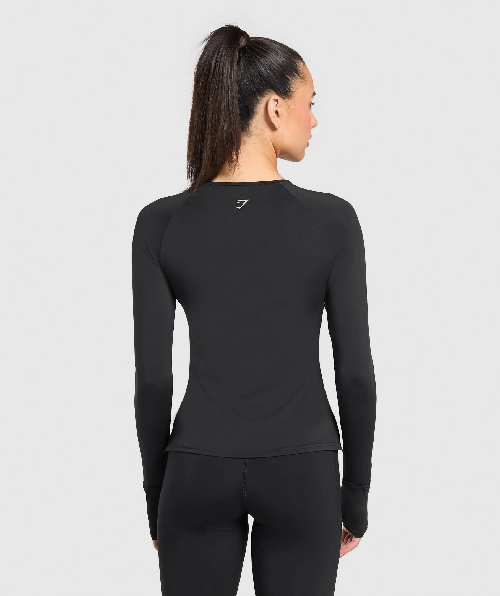 Gymshark Running Sleeve Top - Black - Image 2