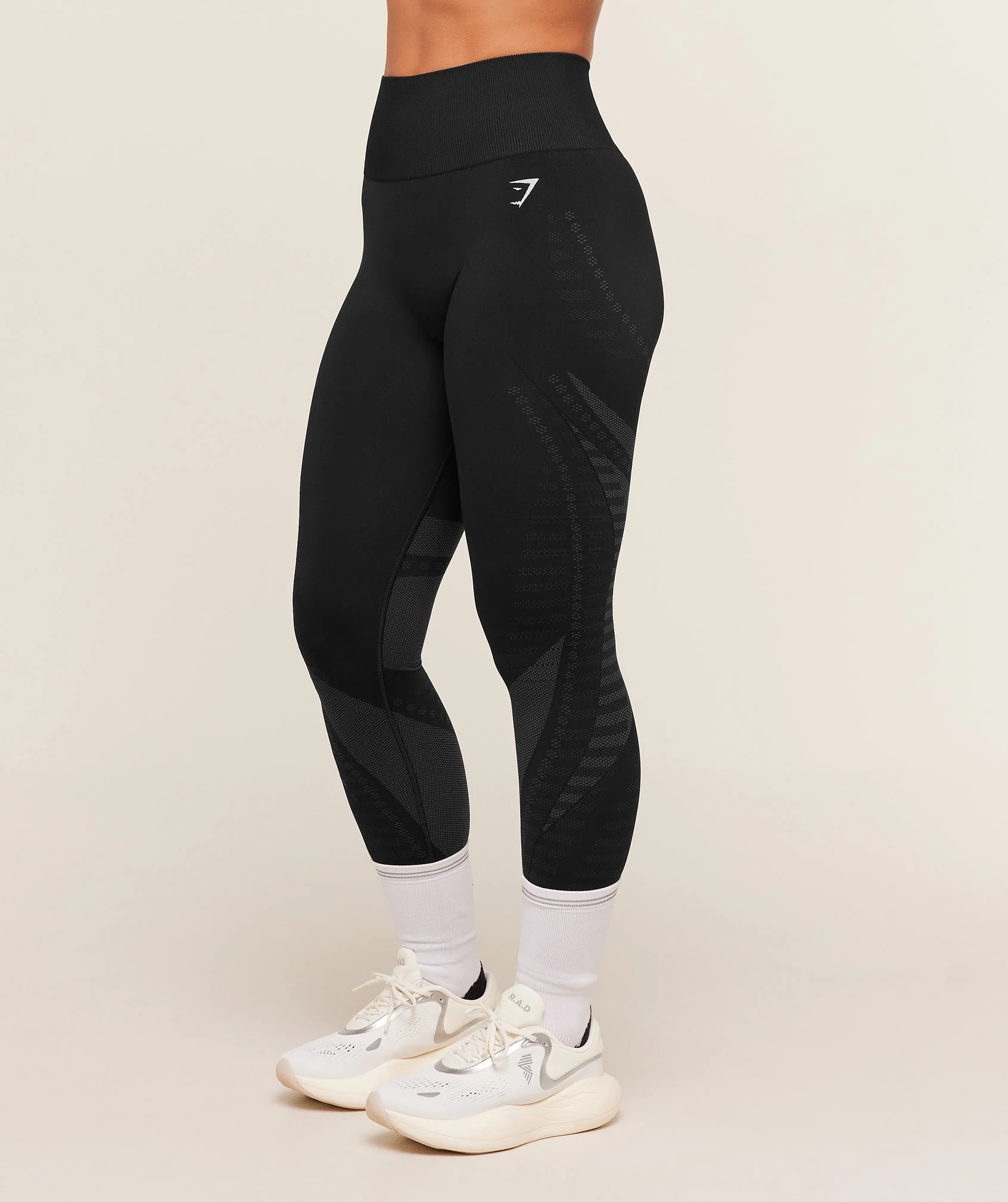 Gymshark Running Seamless Leggings - GS Black/GS Asphalt Grey - Image 3