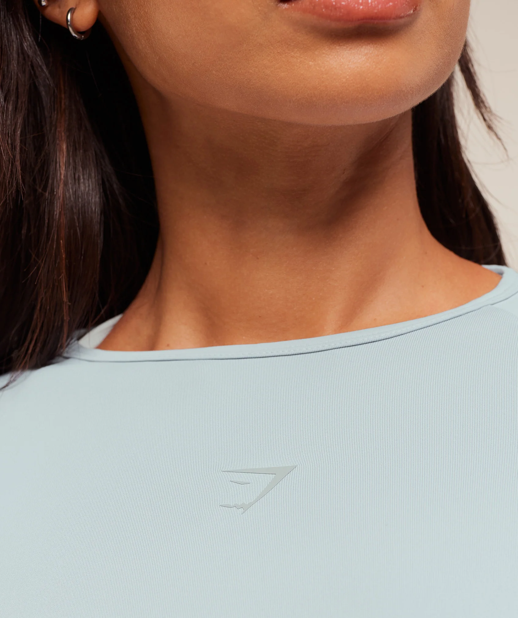 Gymshark Running Sleeve Top - Smoke Blue - Image 6