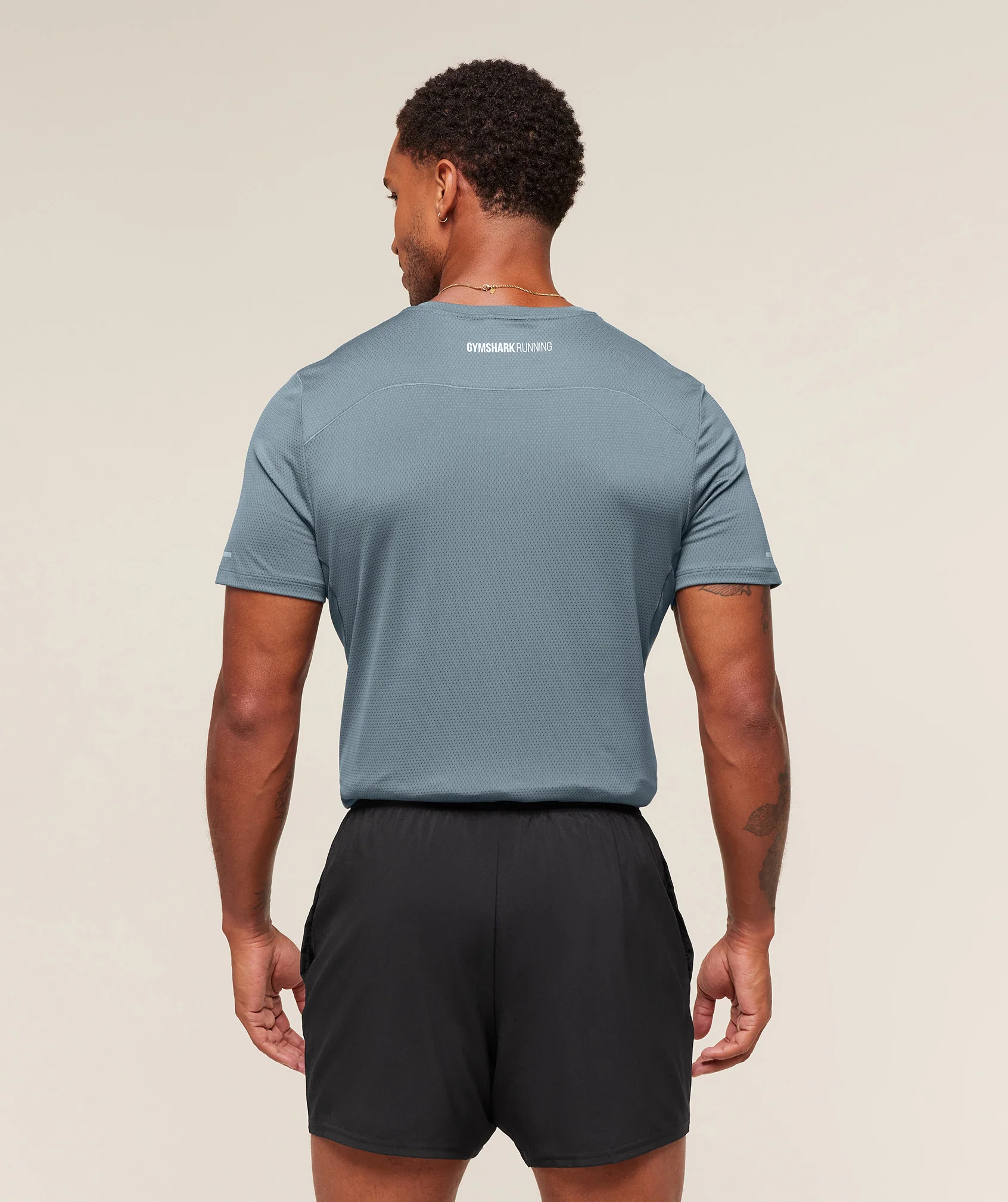 Gymshark Running T-Shirt - Iron Blue - Image 2