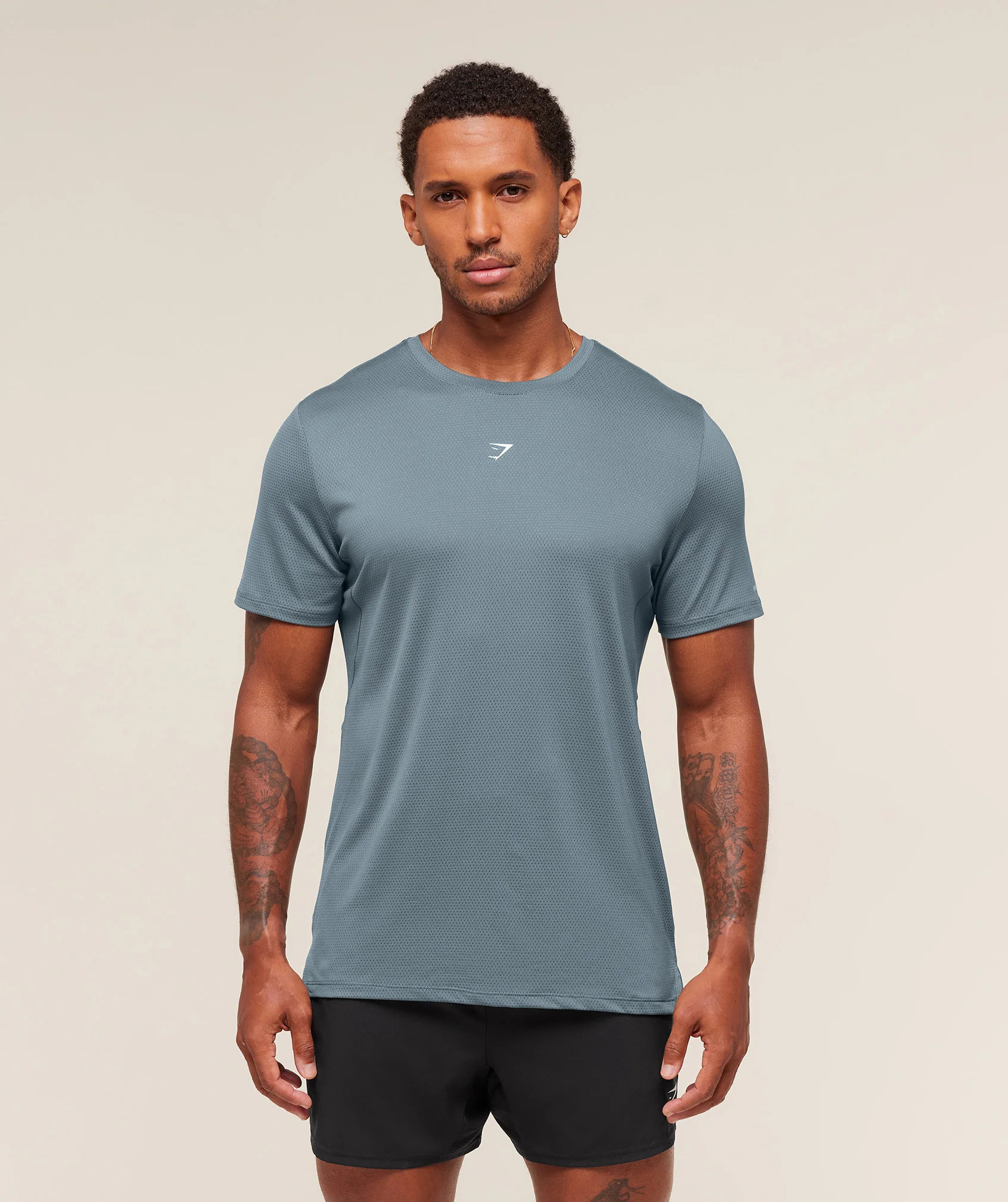 Gymshark Running T-Shirt - Iron Blue - Image 4