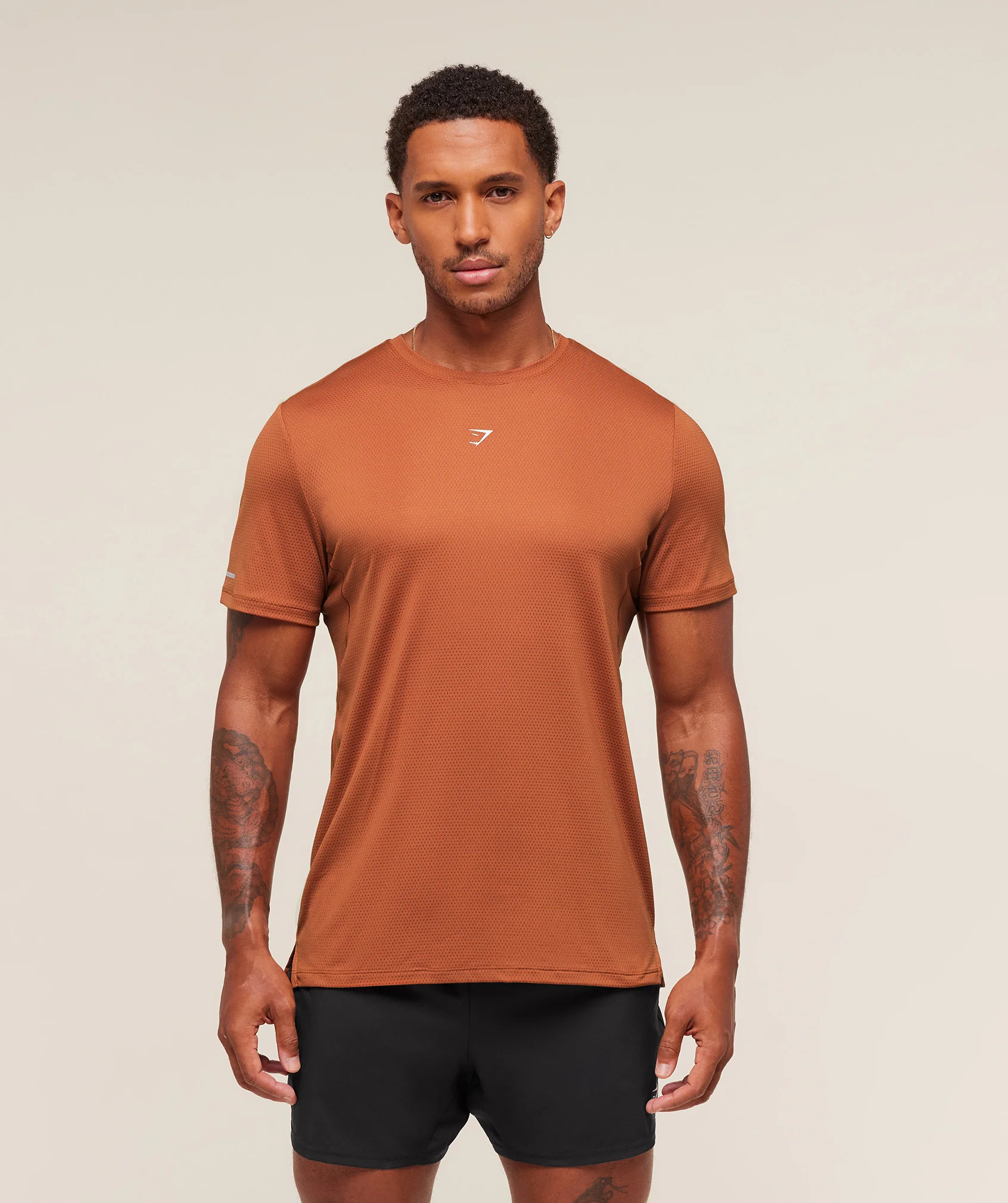 Gymshark Running T-Shirt - Spiced Brown