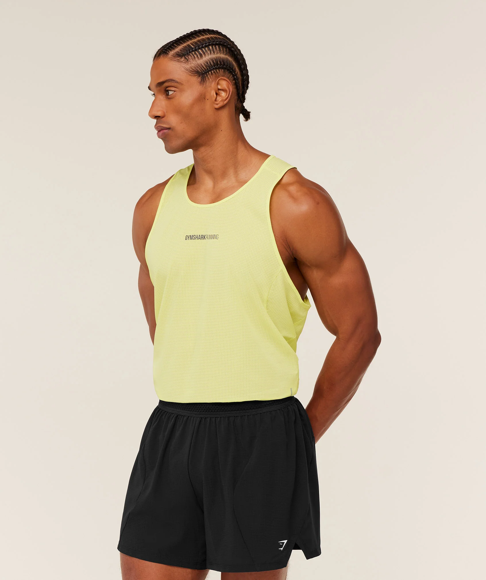 Gymshark Running Tank - Sorbet Yellow - Image 3