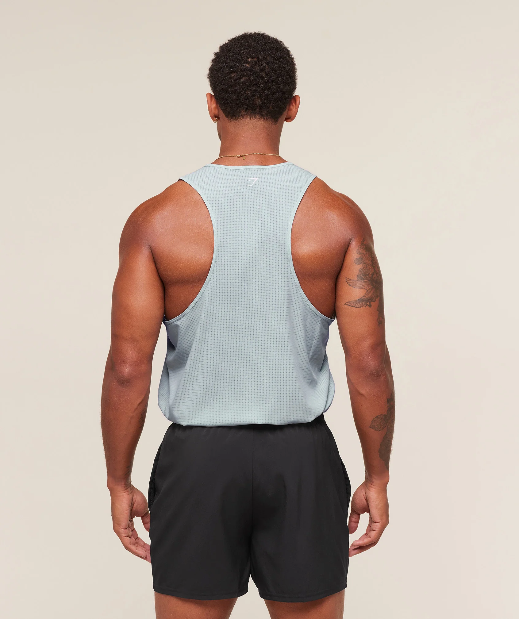 Gymshark Running Tank - Smoke Blue - Image 3