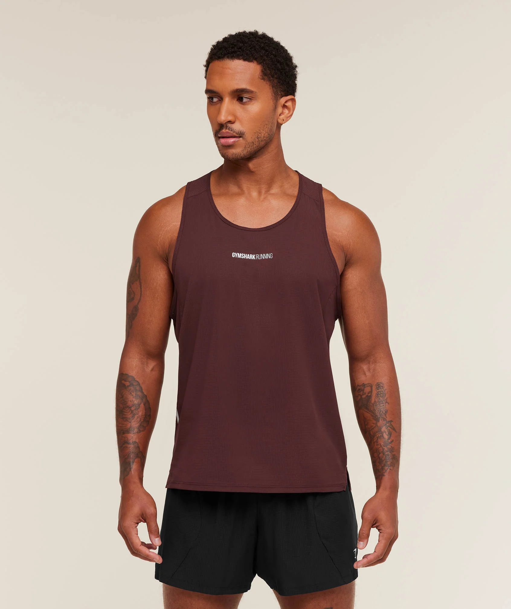 Gymshark Running Tank - Rich Maroon - Image 7