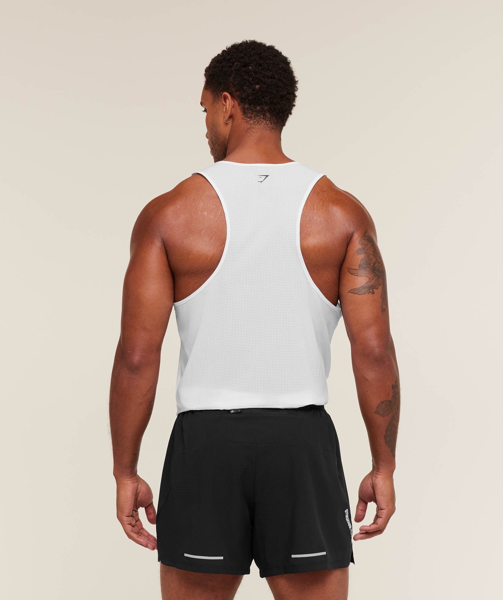 Gymshark Running Tank - White - Image 2