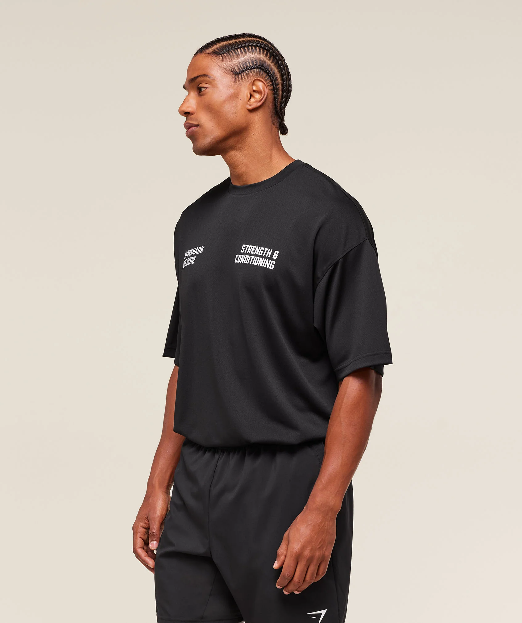 Gymshark S&C Graphic T-Shirt - Black - Image 3