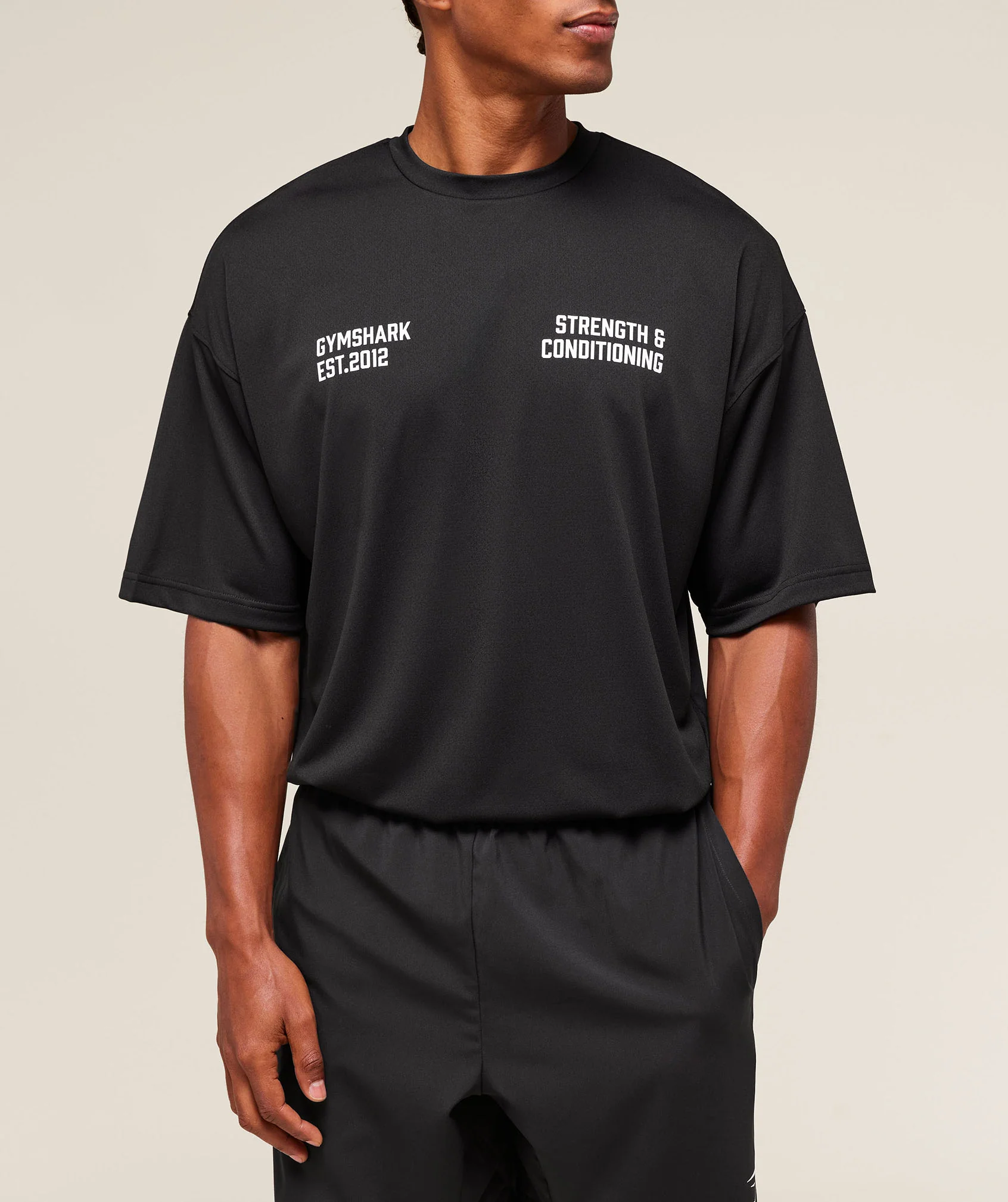 Gymshark S&C Graphic T-Shirt - Black - Image 4