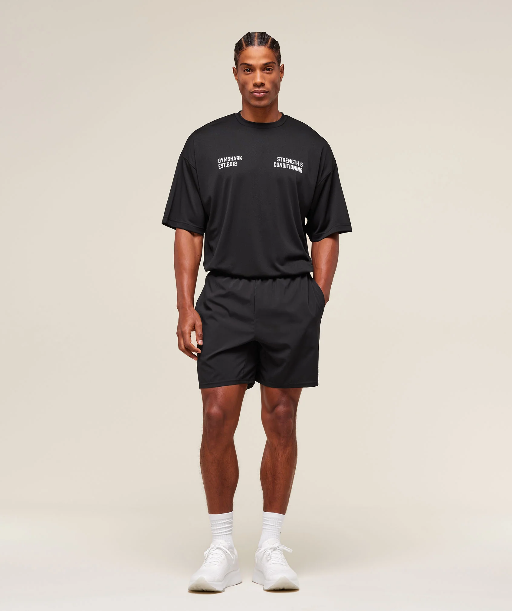 Gymshark S&C Graphic T-Shirt - Black - Image 5
