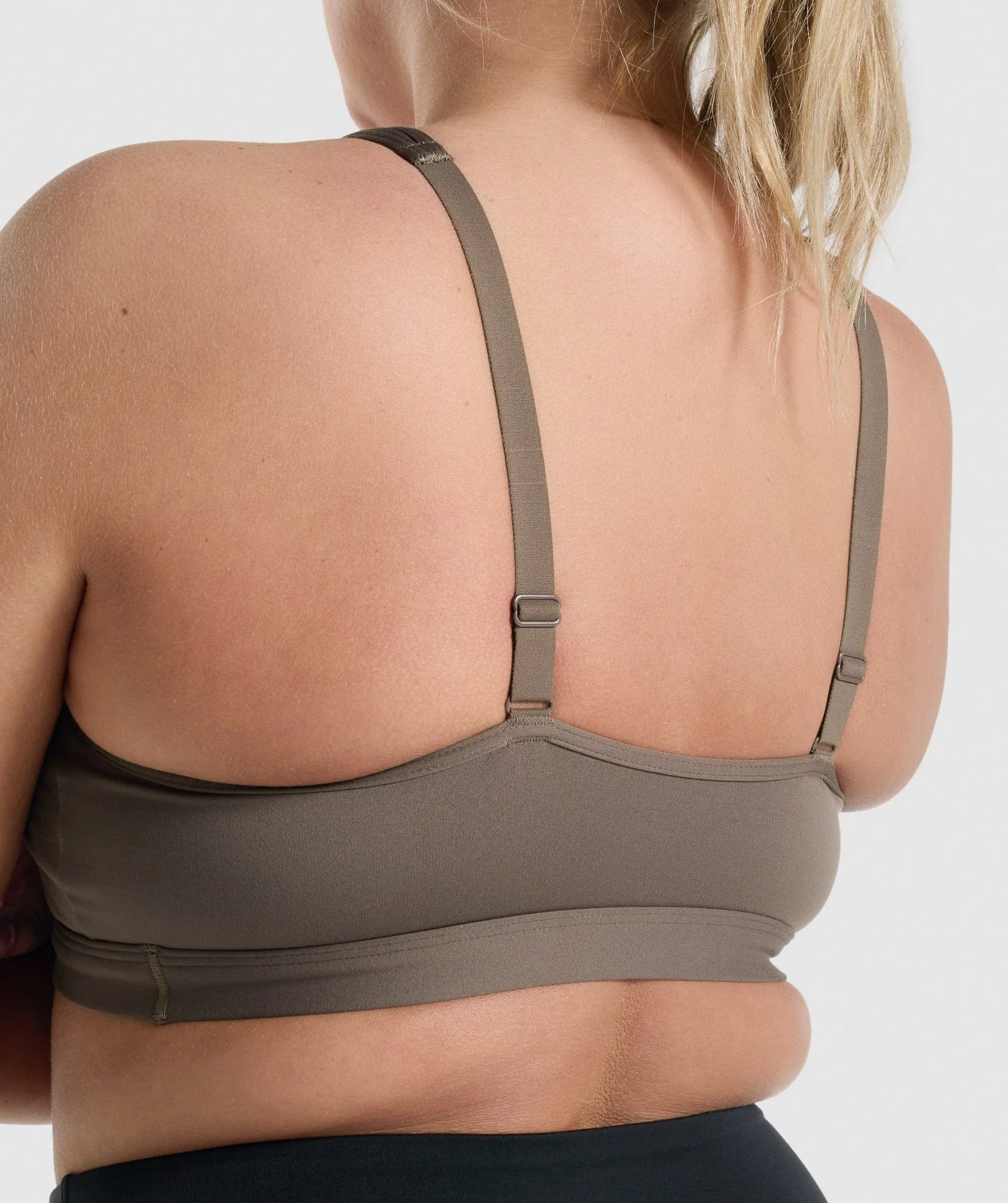 Gymshark Scoop Neck Sports Bra - Brown - Image 5