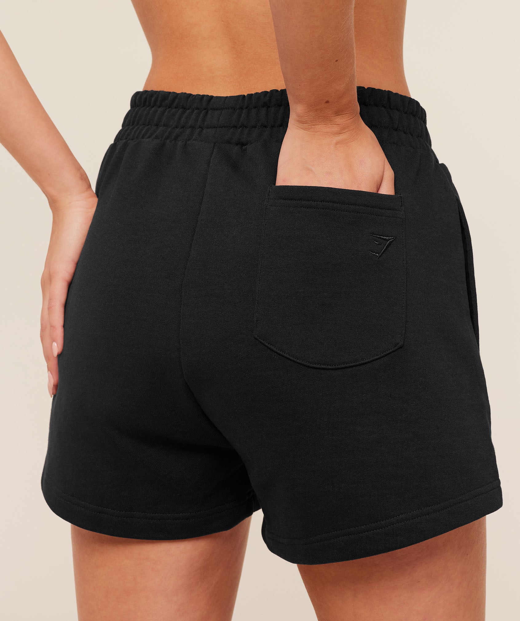Gymshark Script Embroidery Shorts - Black - Image 6