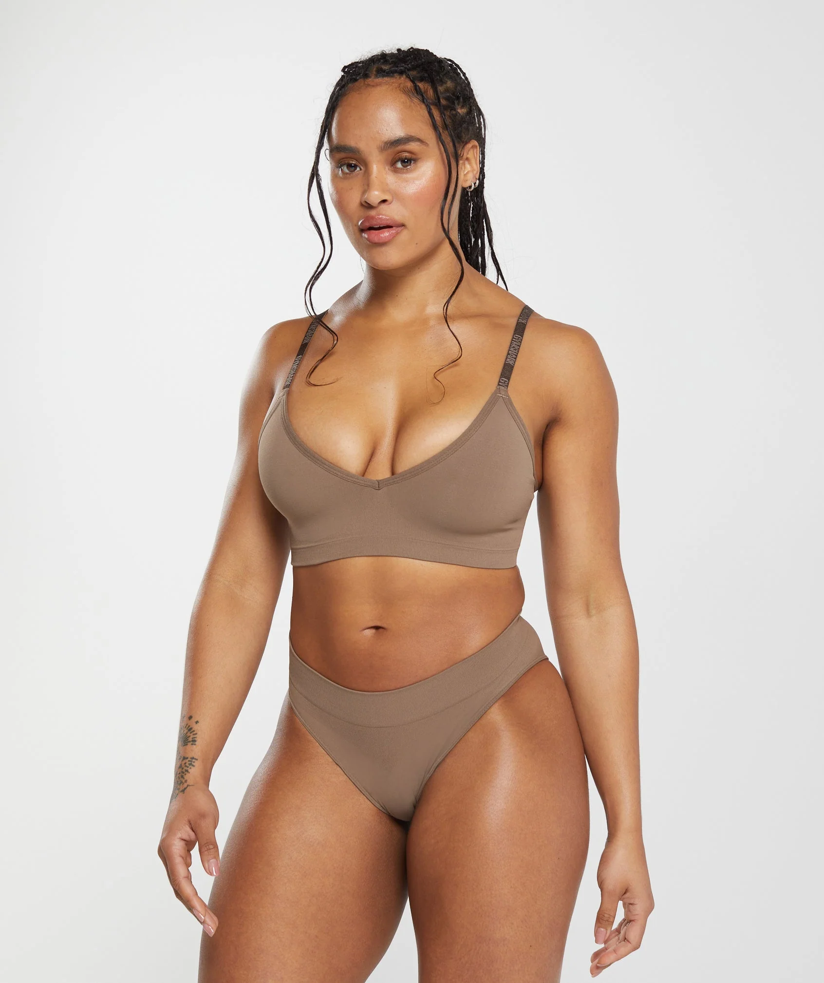 Gymshark Seamless Brief - Soul Brown - Image 5