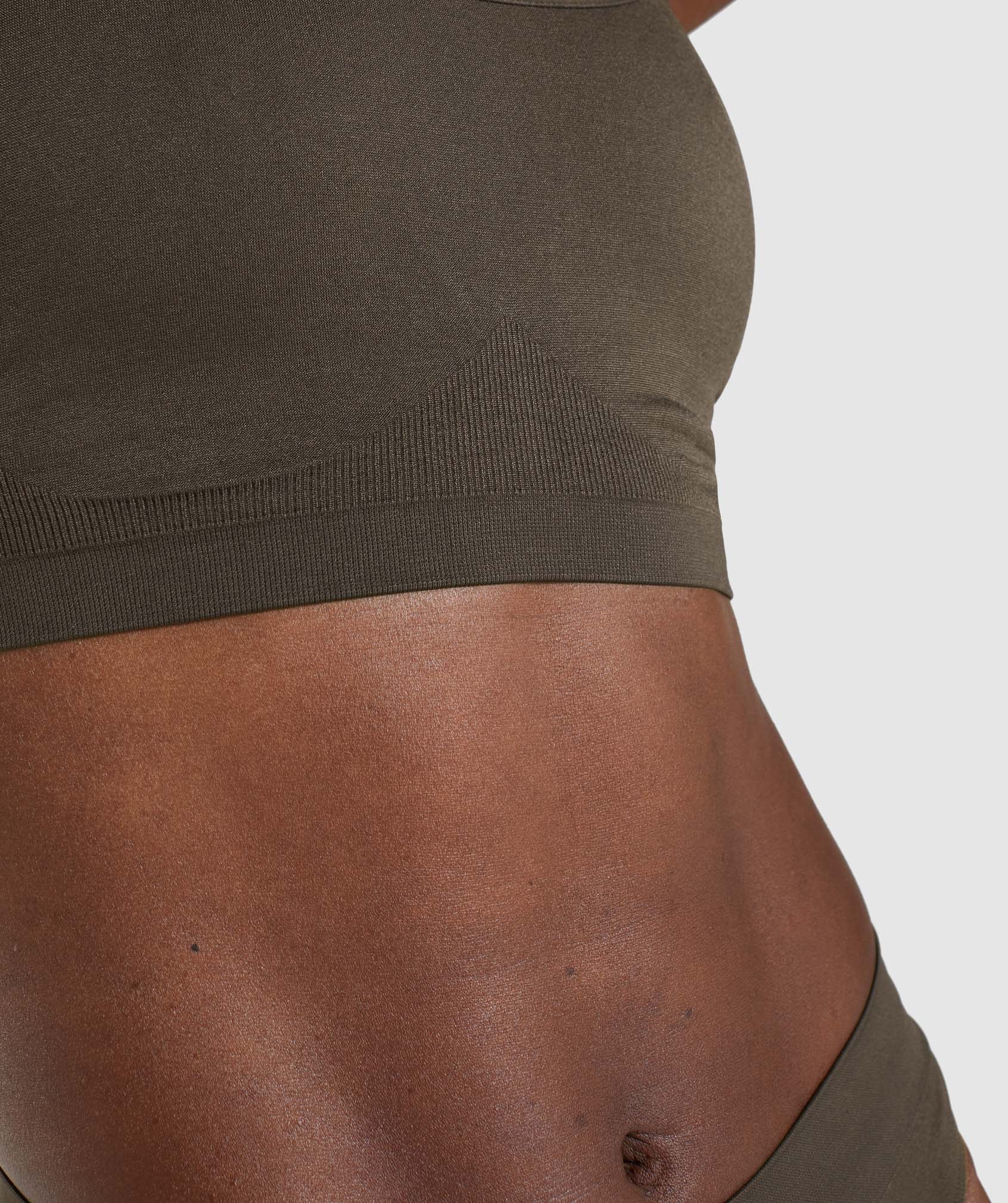 Gymshark Seamless Scoop Neck Bralette - Espresso Brown - Image 5