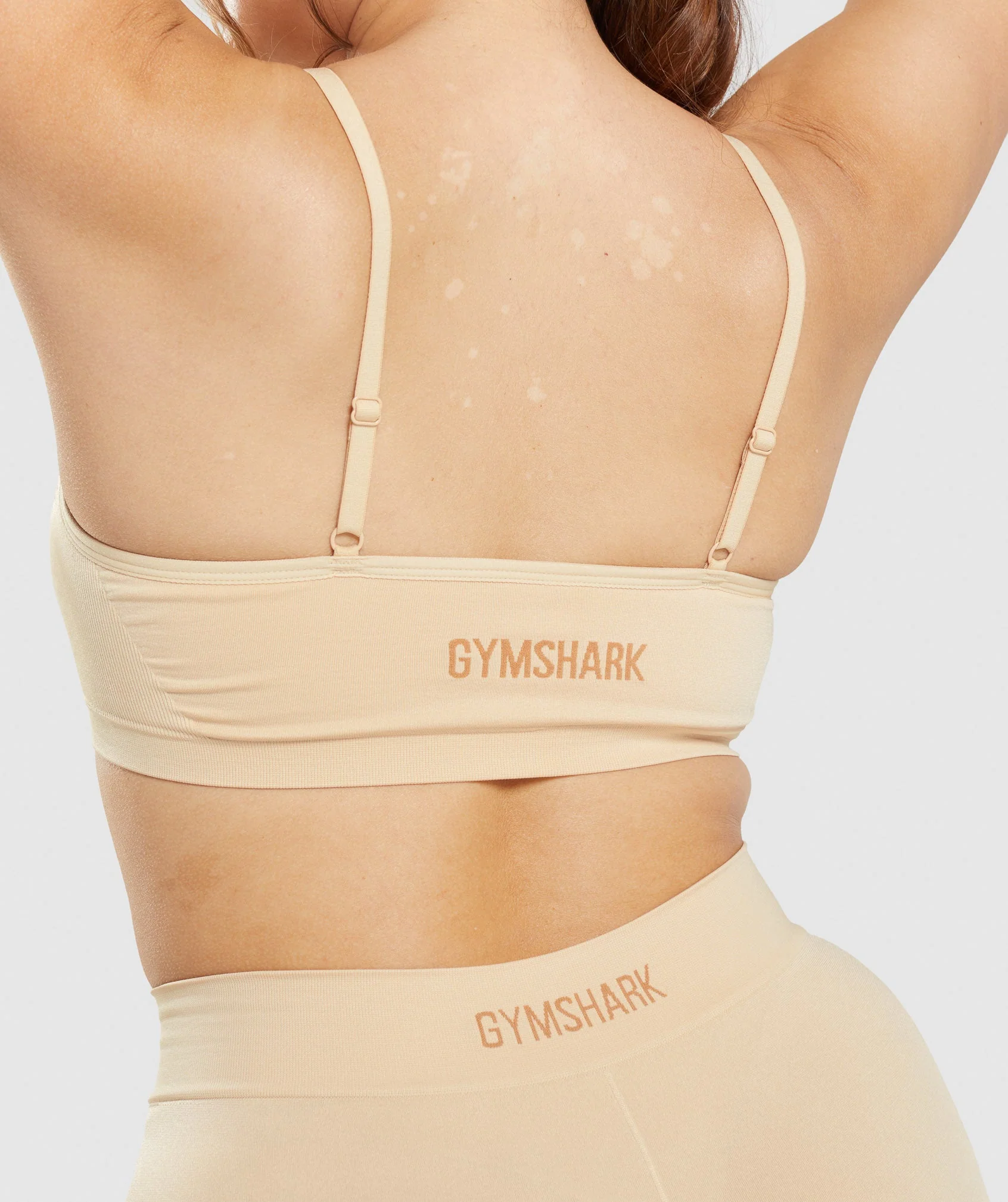 Gymshark Seamless Scoop Neck Bralette - Fawn Light Brown - Image 6