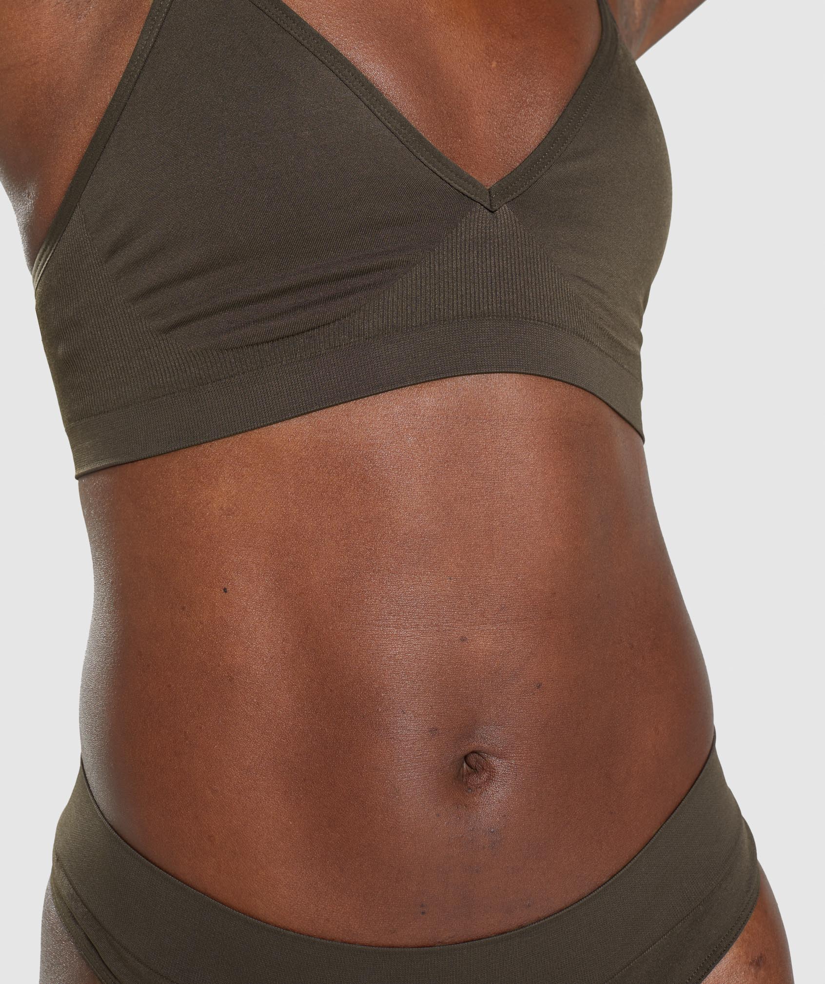 Gymshark Seamless Low Neck Bralette - Espresso Brown - Image 5