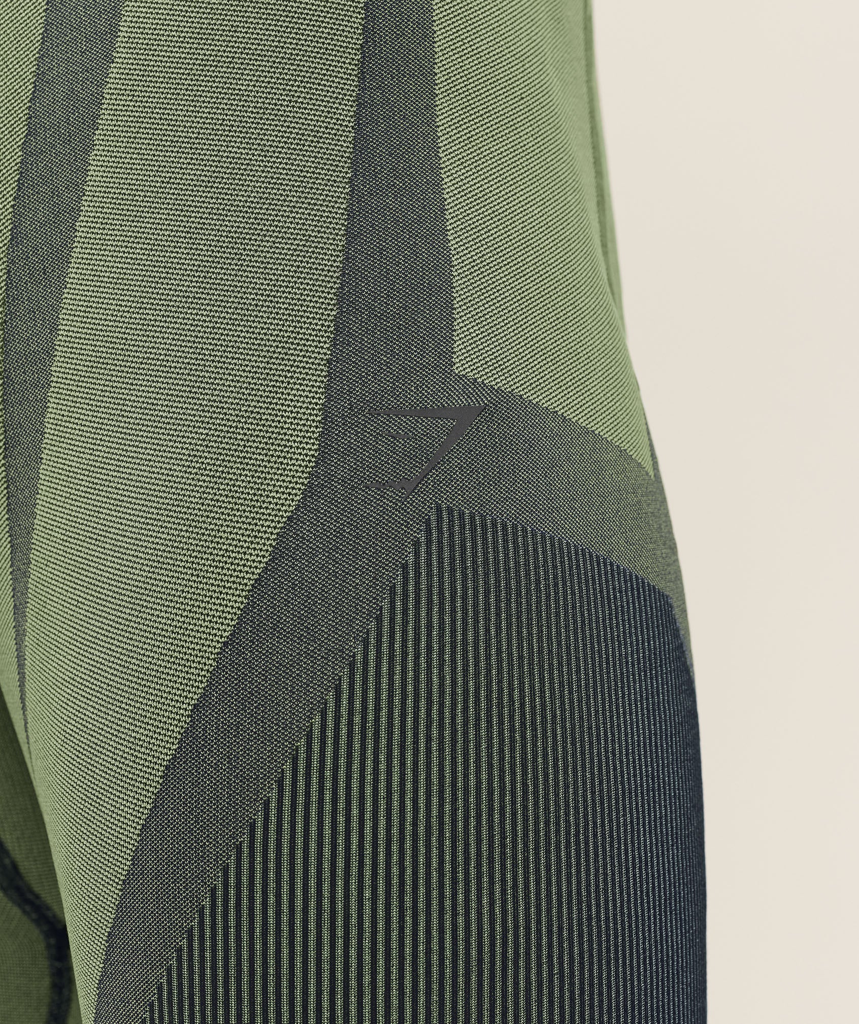 Gymshark Seamless Running Half Tight - Stealth Blue / Sorbet Yellow - Image 8