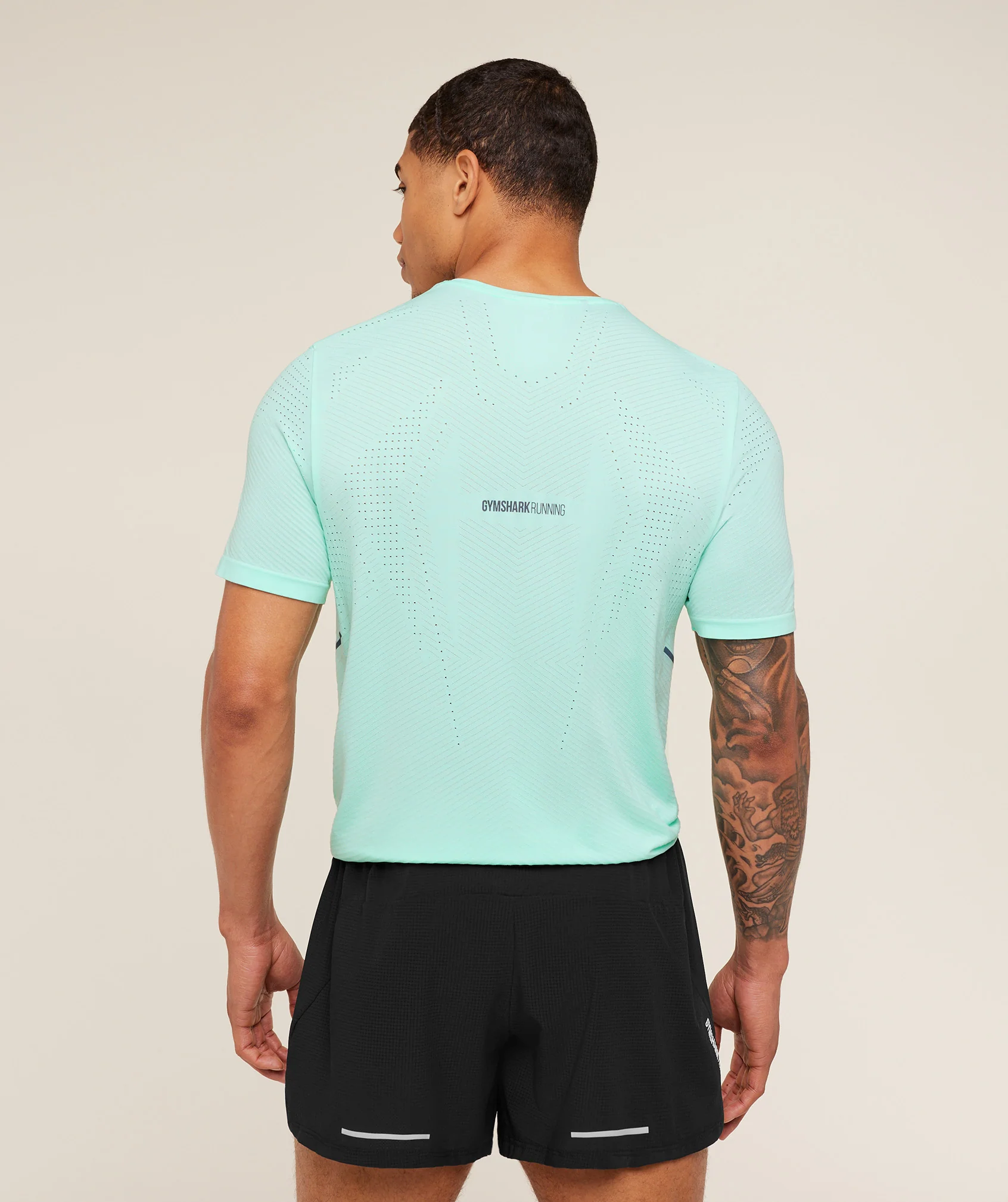 Gymshark Seamless Running T-Shirt - Pop Turquoise - Image 2