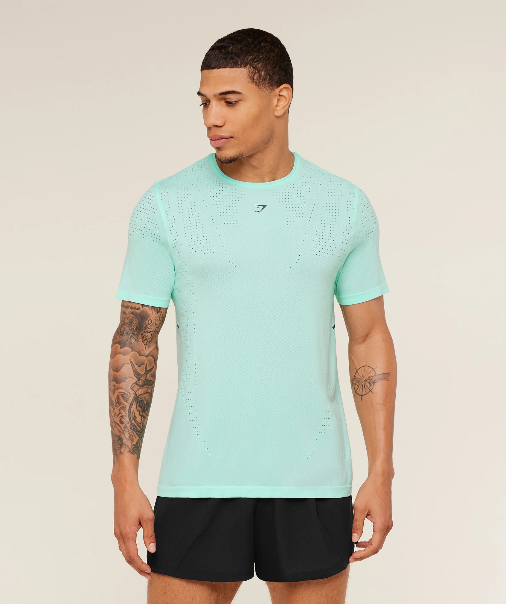 Gymshark Seamless Running T-Shirt - Pop Turquoise - Image 6