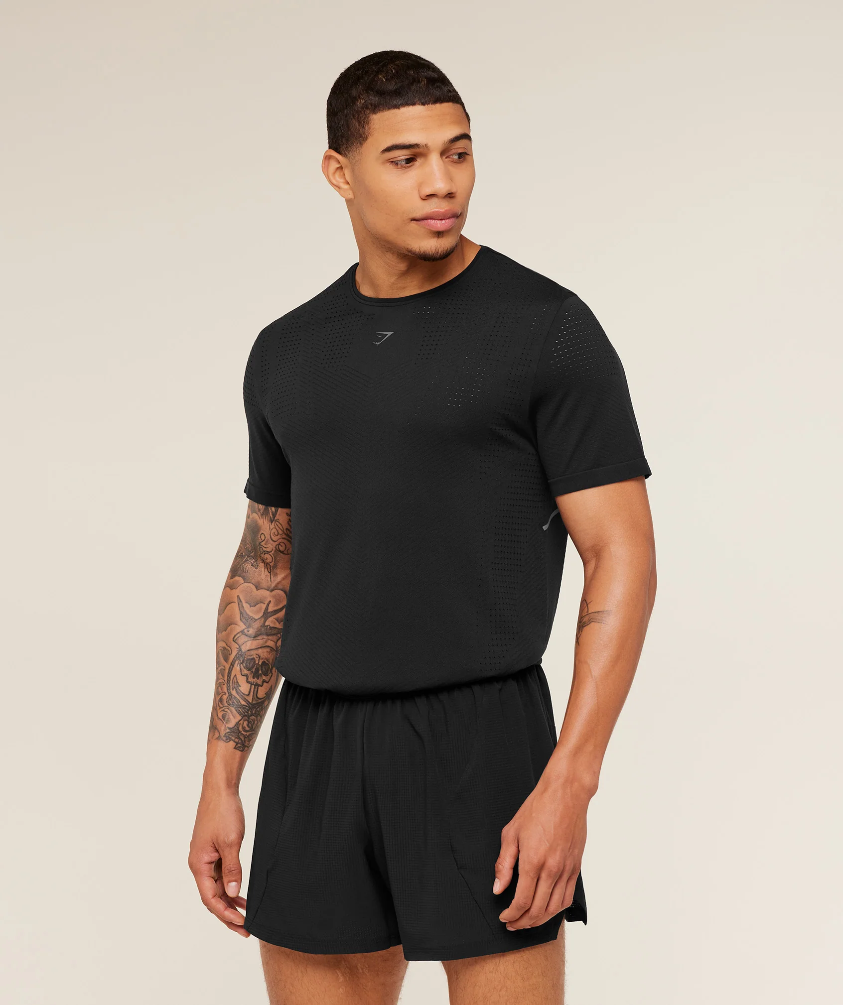 Gymshark Seamless Running T-Shirt - GS Black - Image 3