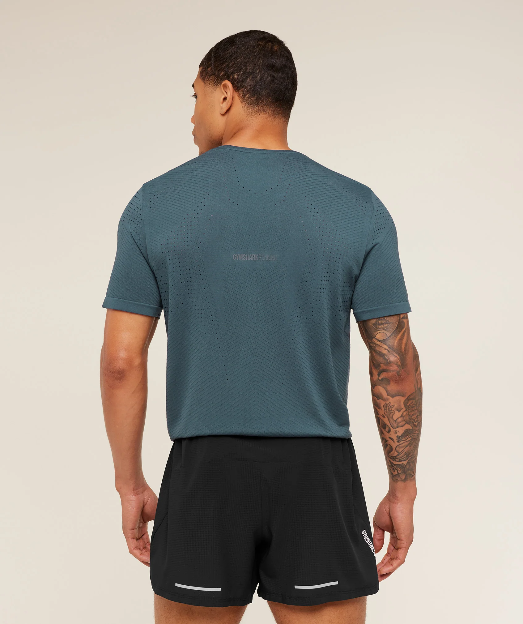 Gymshark Seamless Running T-Shirt - GS Stealth Blue - Image 2