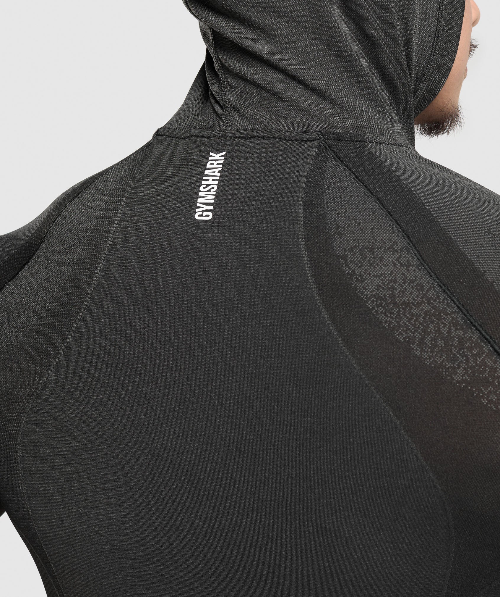 Gymshark Shadow Seamless Hoodie - Black - Image 5