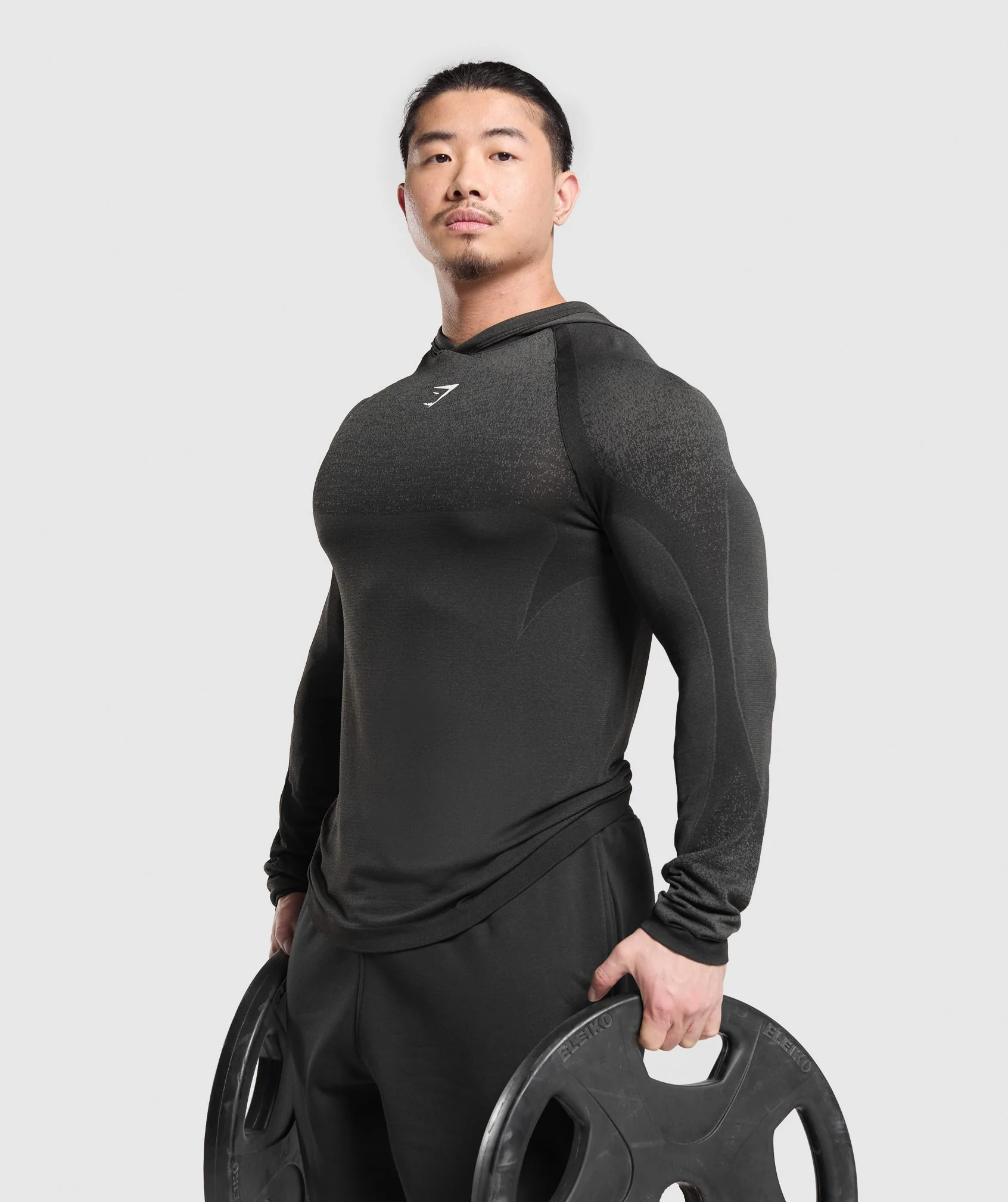 Gymshark Shadow Seamless Hoodie - Black - Image 7