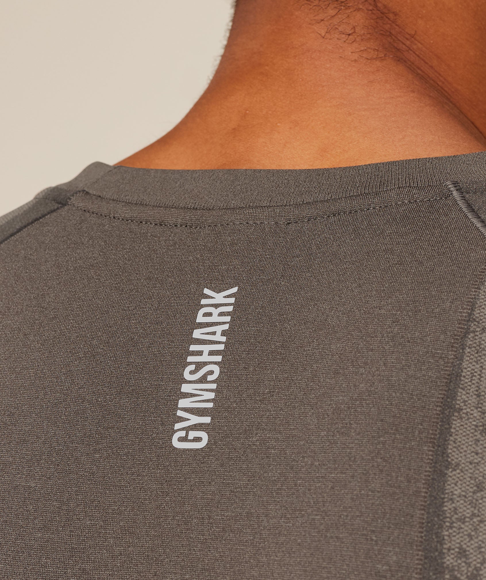 Gymshark Shadow Seamless Long Sleeve T-Shirt - Camo Brown - Image 6