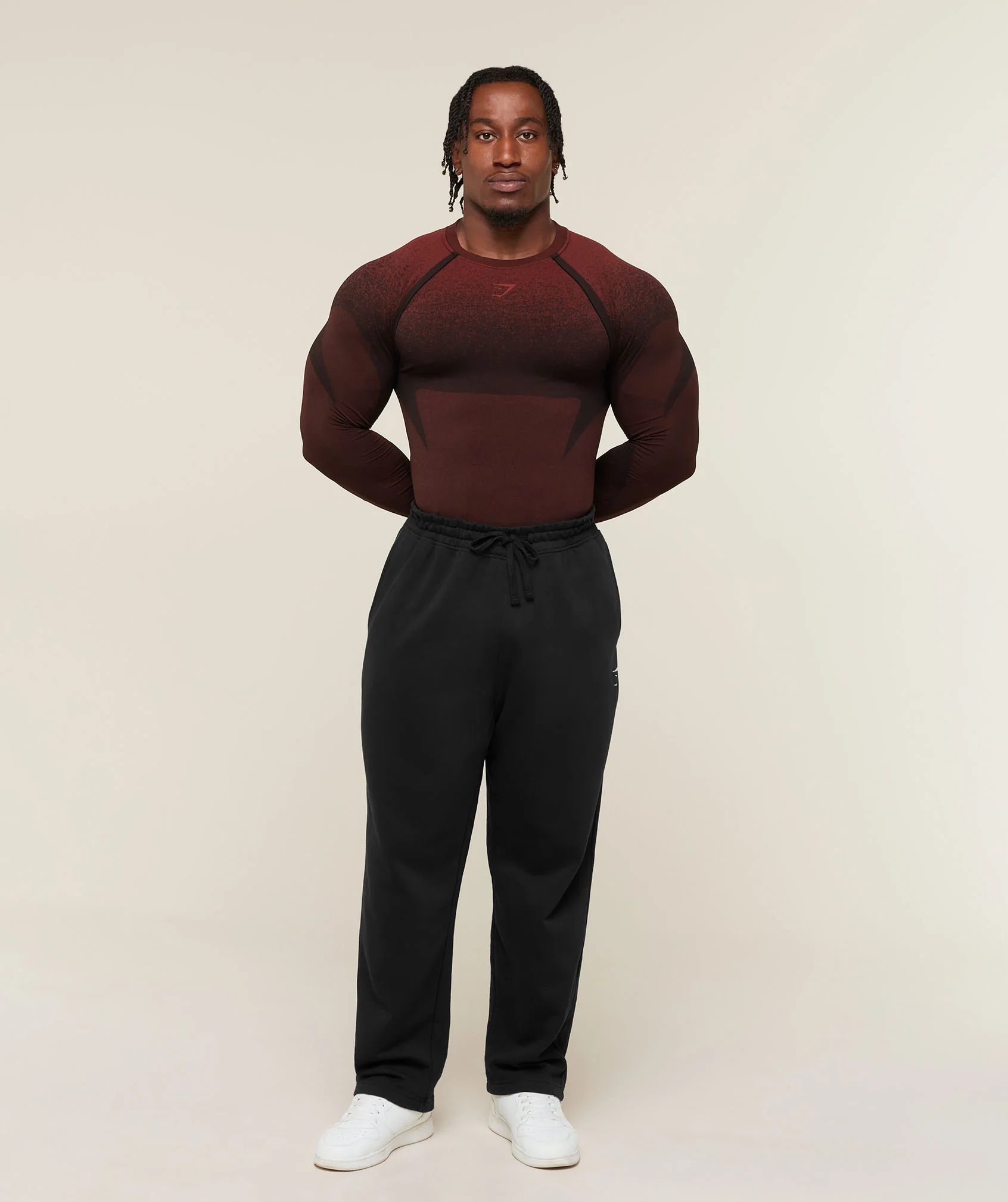 Gymshark Shadow Seamless Long Sleeve T-Shirt - Sets Red - Image 4