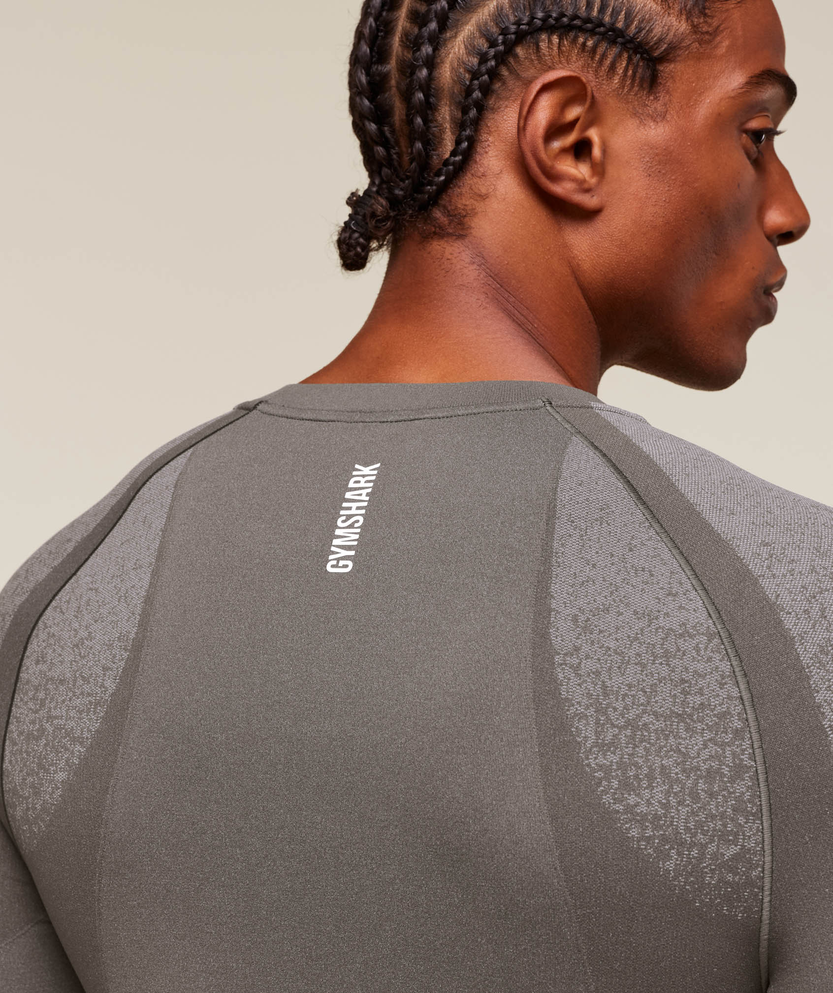 Gymshark Shadow Seamless Long Sleeve T-Shirt - Meteor Grey - Image 5
