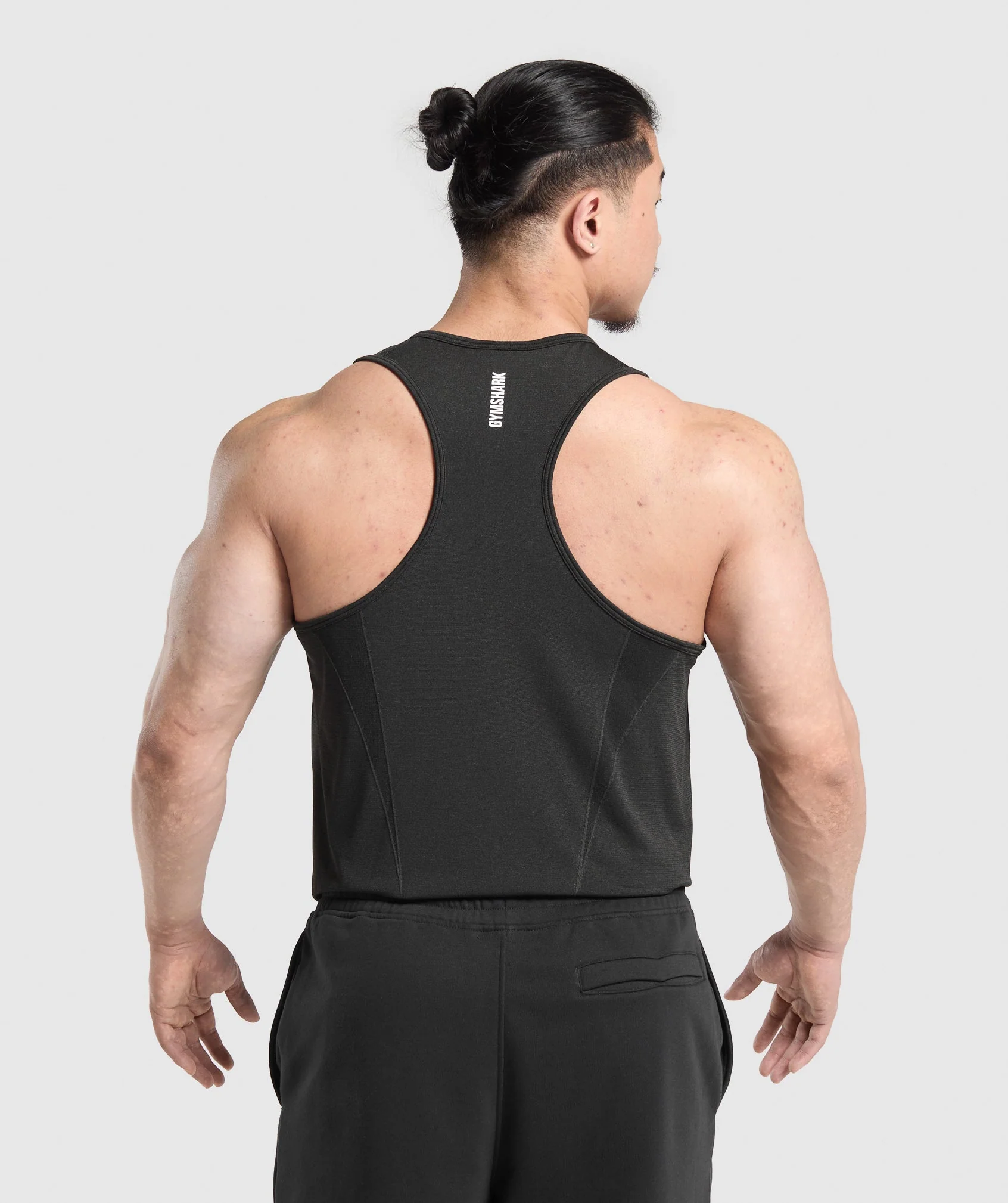 Gymshark Shadow Seamless Stringer - Black - Image 2