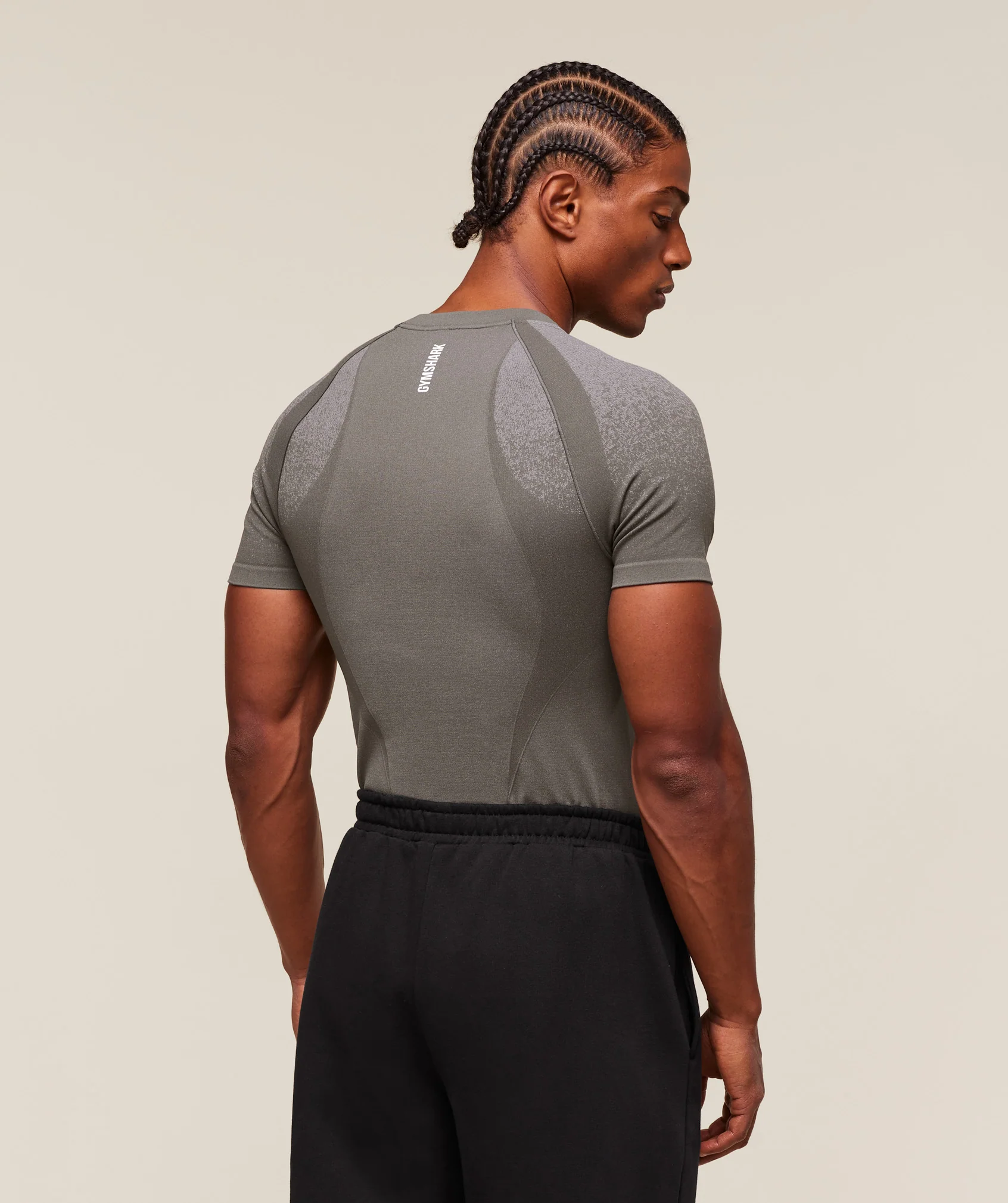 Gymshark Shadow Seamless T Shirt - Meteor Grey - Image 2
