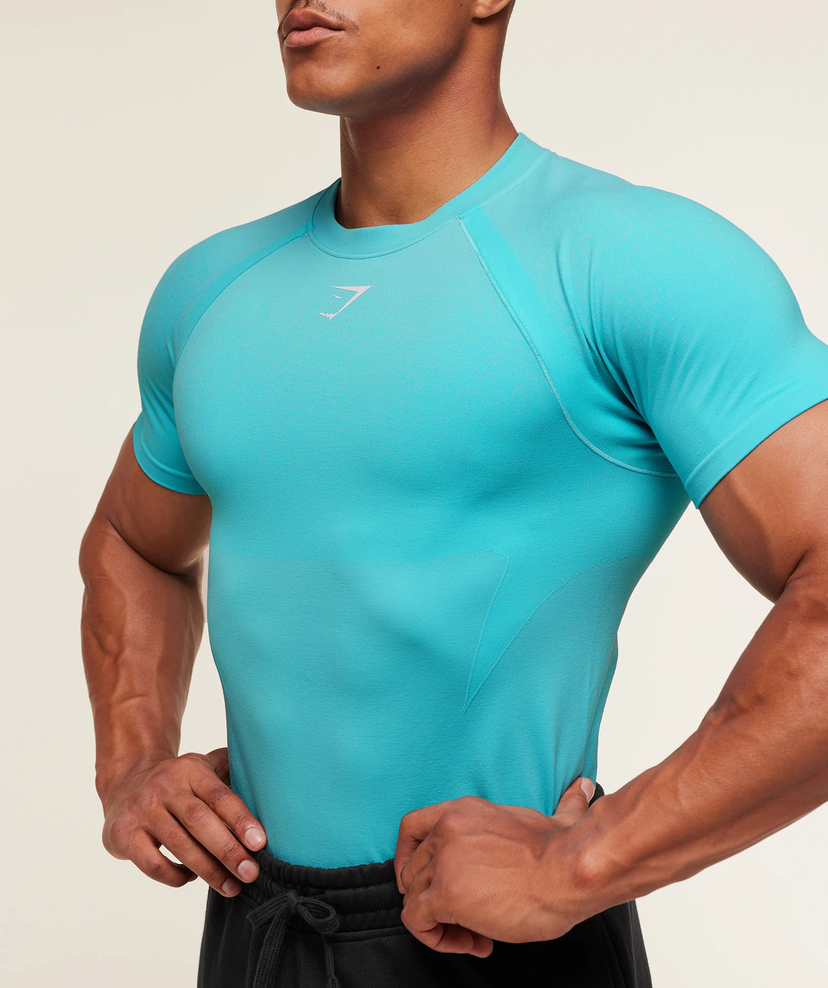 Gymshark Shadow Seamless T Shirt - Brand Blue - Image 4