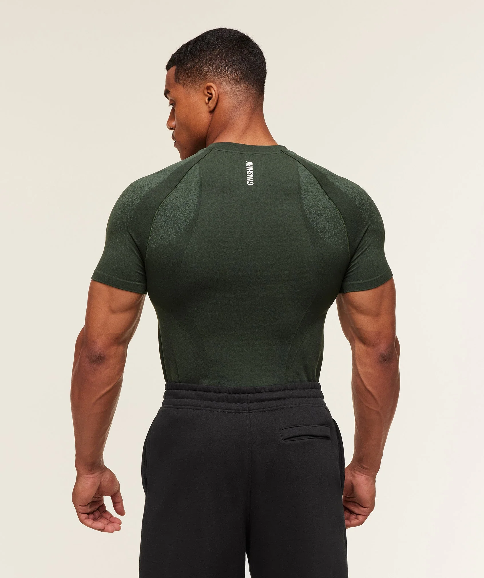Gymshark Shadow Seamless T Shirt - Trail Green - Image 2