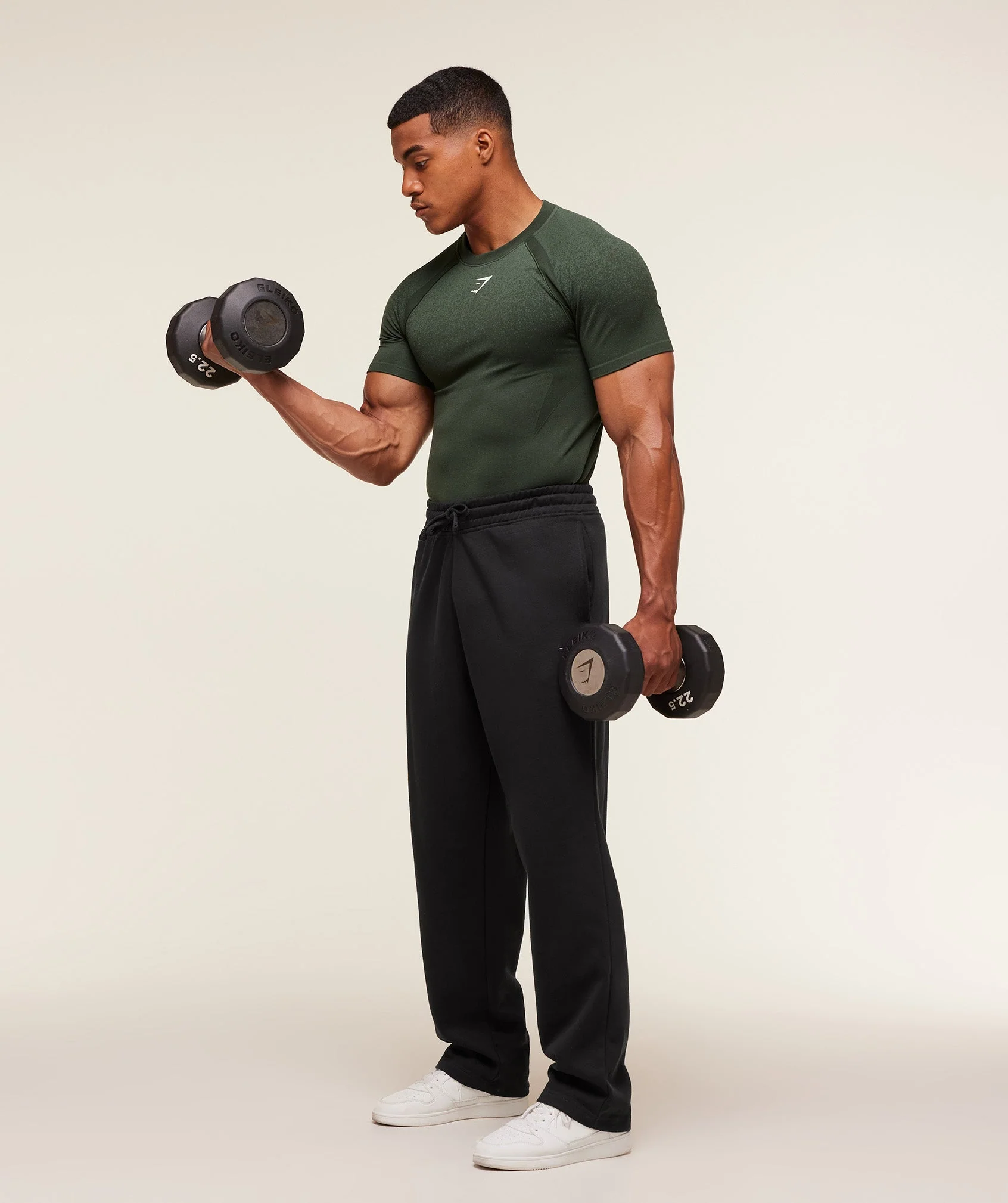 Gymshark Shadow Seamless T Shirt - Trail Green - Image 4