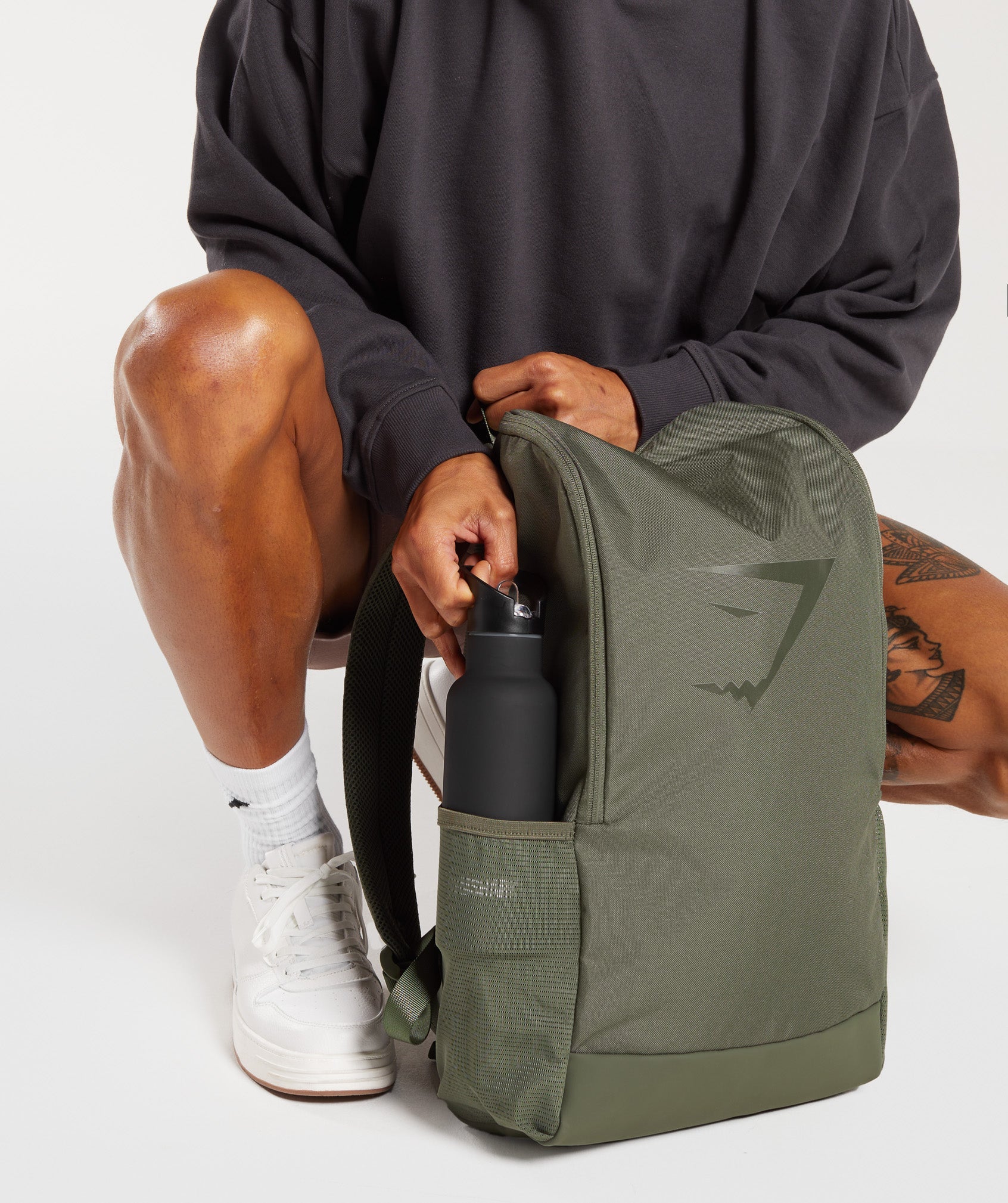 Gymshark Sharkhead Backpack - Core Olive - Image 5