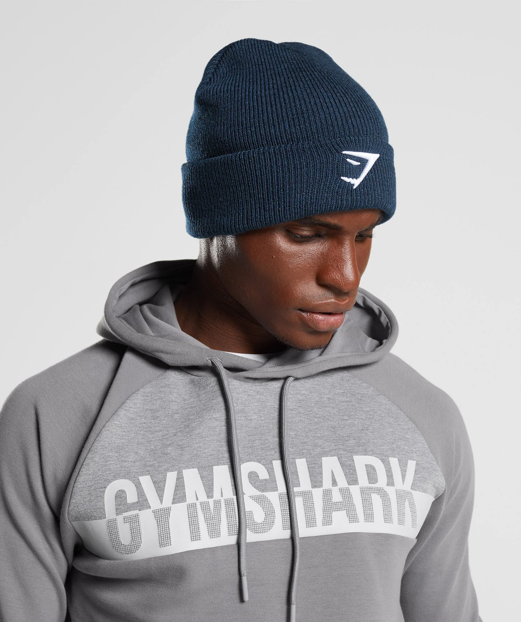 Gymshark Sharkhead Beanie - Navy - Image 3