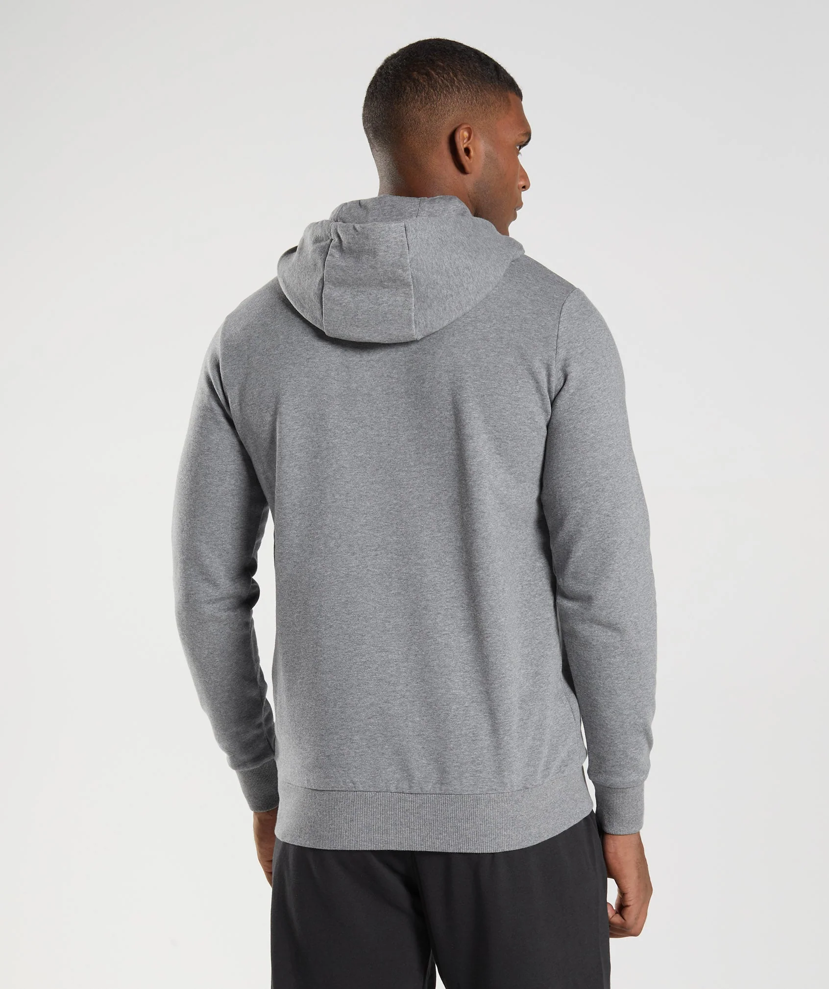 Gymshark Sharkhead Infill Hoodie - Charcoal Grey Marl - Image 2