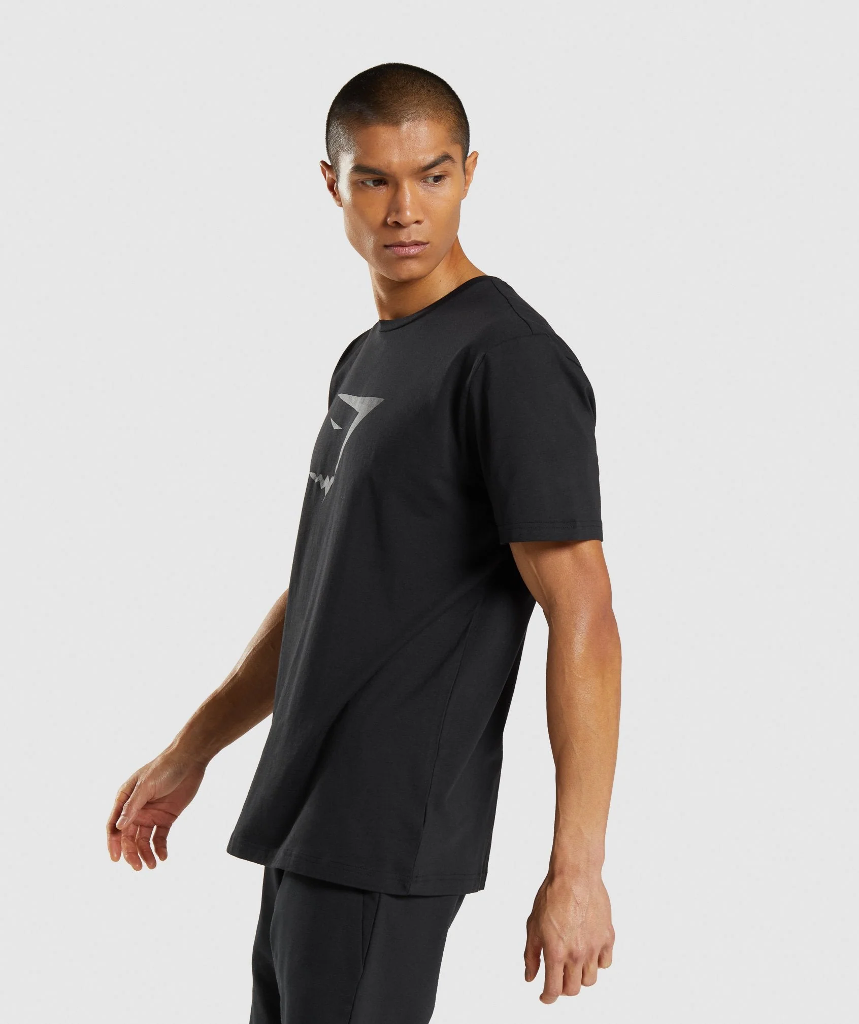 Gymshark Sharkhead Infill T-Shirt - Black - Image 3