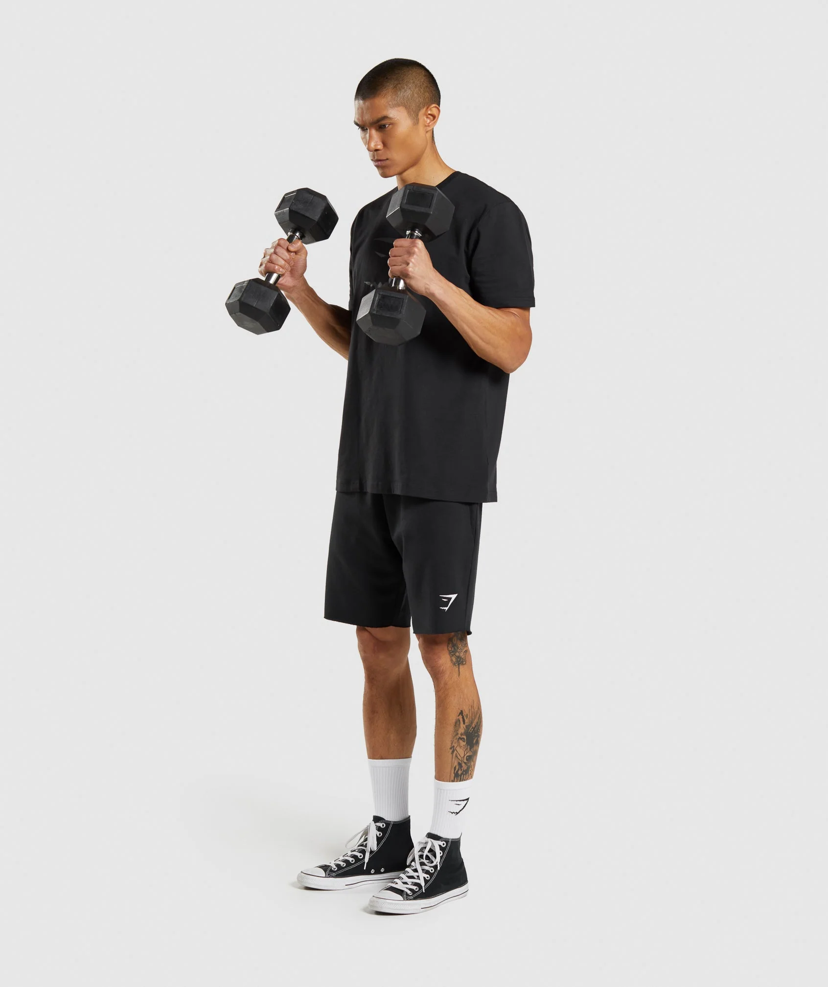 Gymshark Sharkhead Infill T-Shirt - Black - Image 4