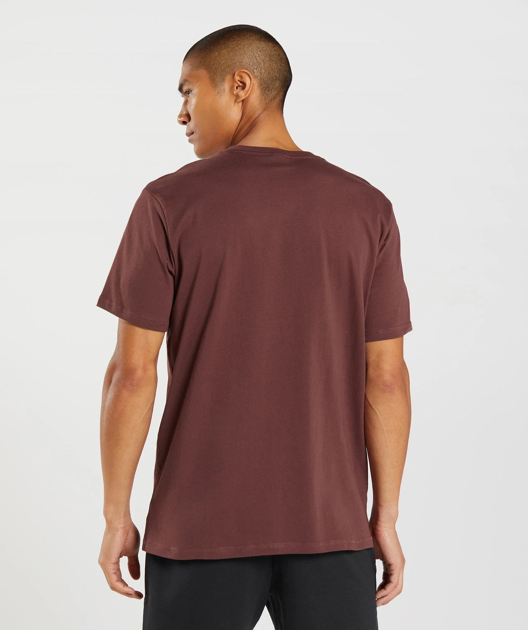 Gymshark Sharkhead Infill T-Shirt - Cherry Brown - Image 2