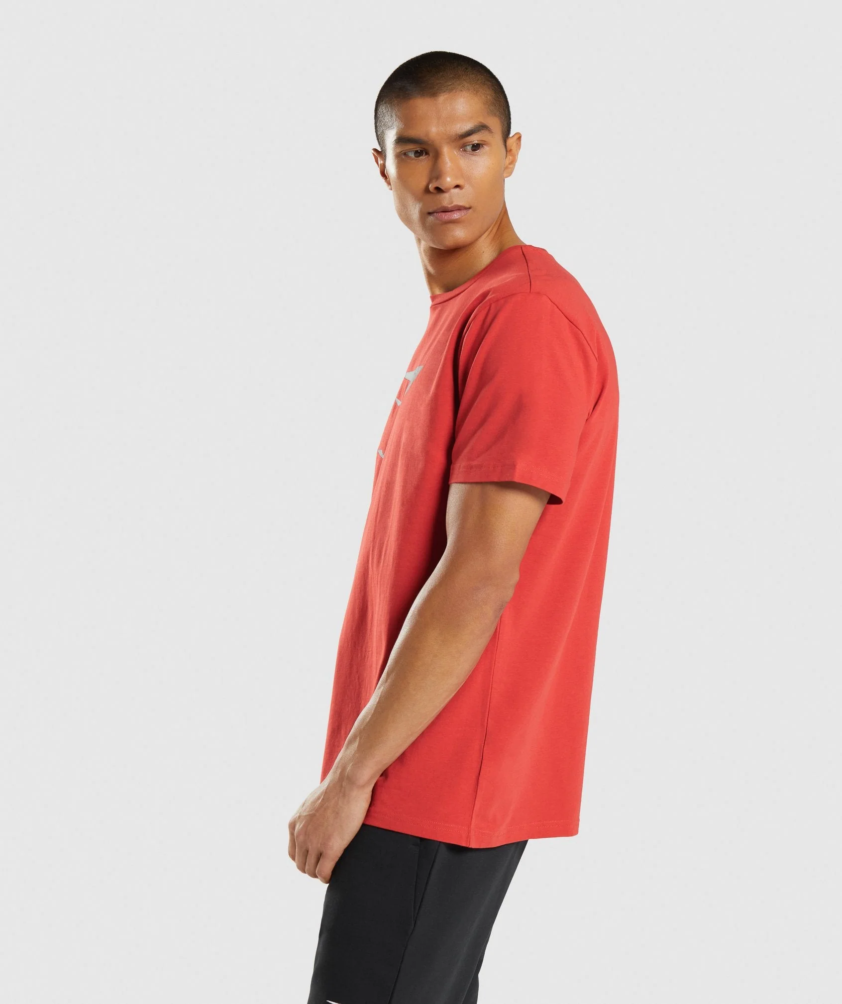 Gymshark Sharkhead Infill T-Shirt - Red - Image 3