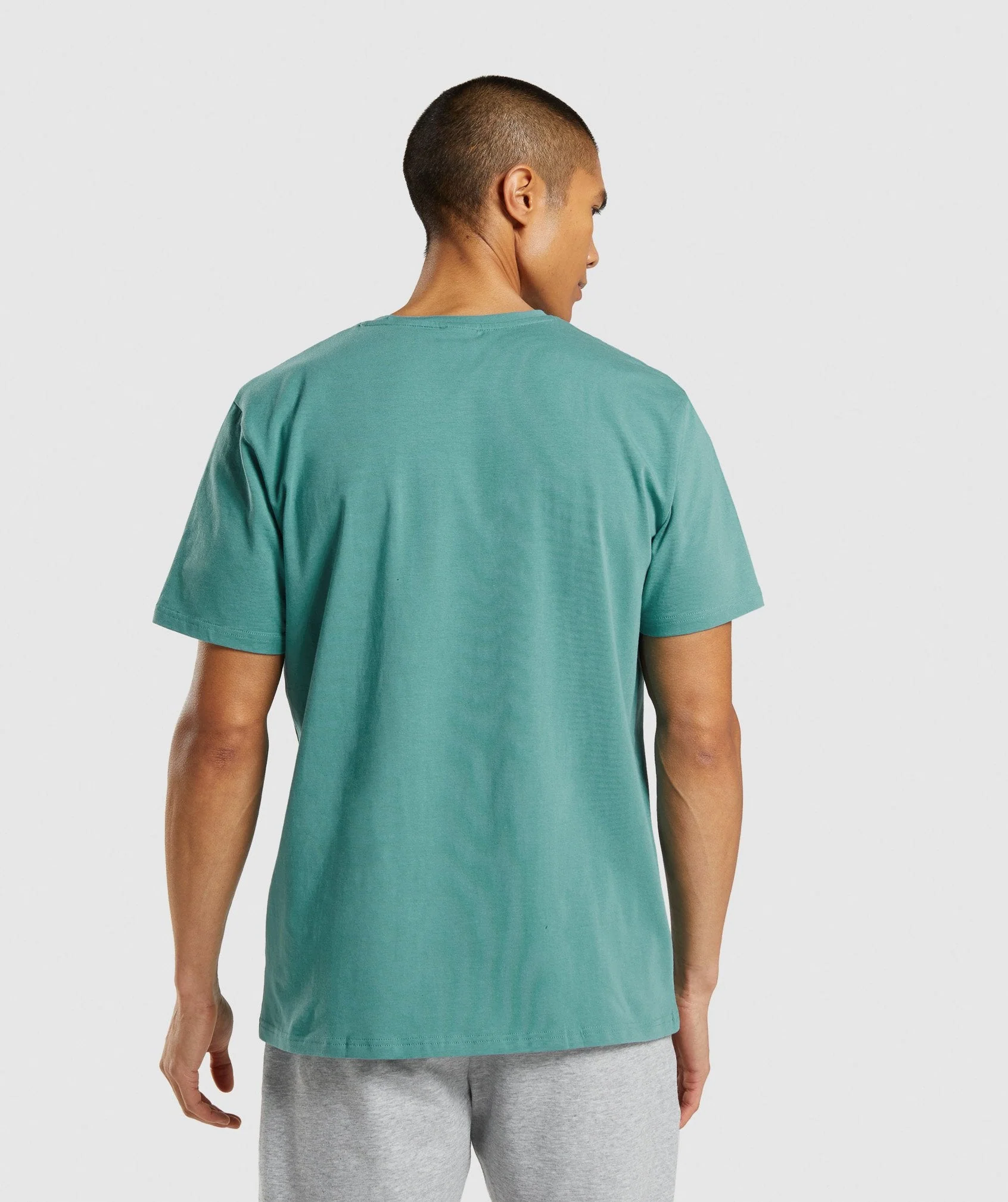 Gymshark Sharkhead Infill T-Shirt - Teal - Image 2