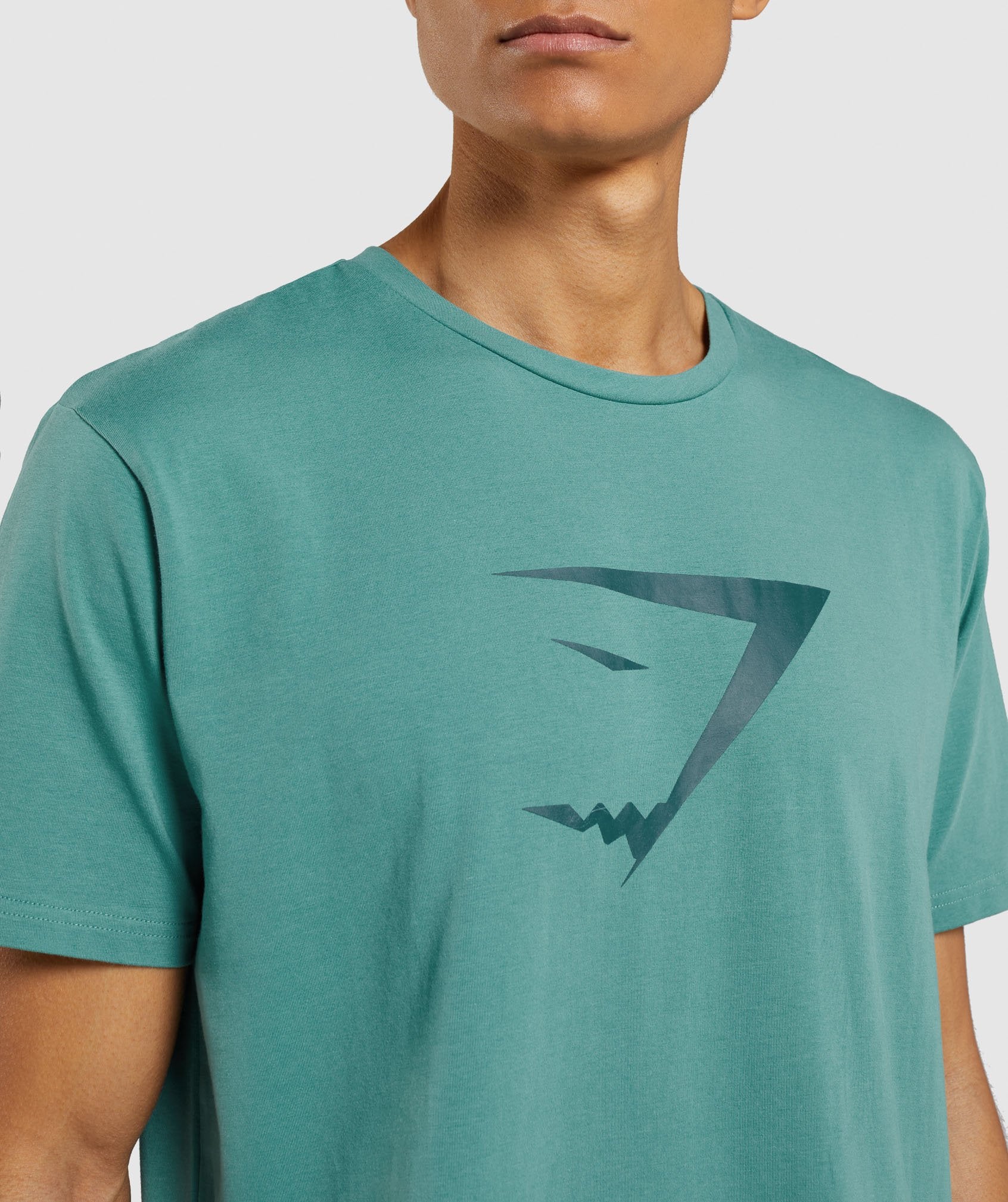 Gymshark Sharkhead Infill T-Shirt - Teal - Image 6