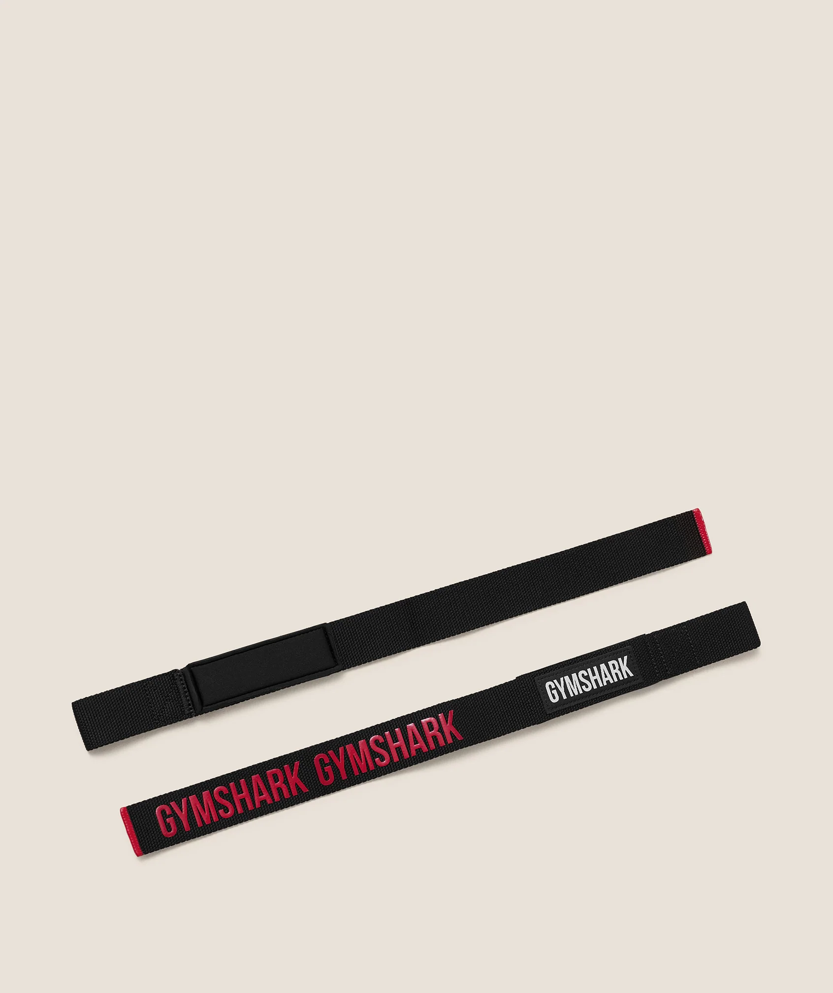 Gymshark Silicone Lifting Straps - Black/Carmine Red - Image 3