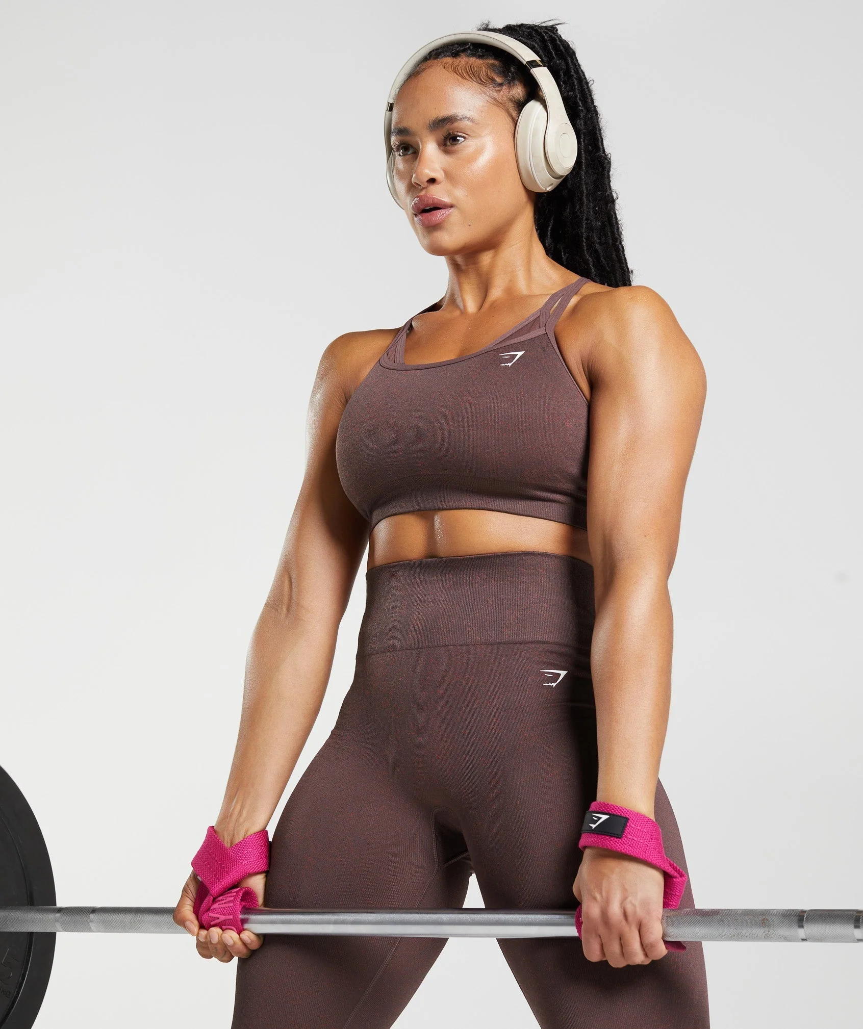Gymshark Silicone Lifting Straps - Magenta Pink - Image 3